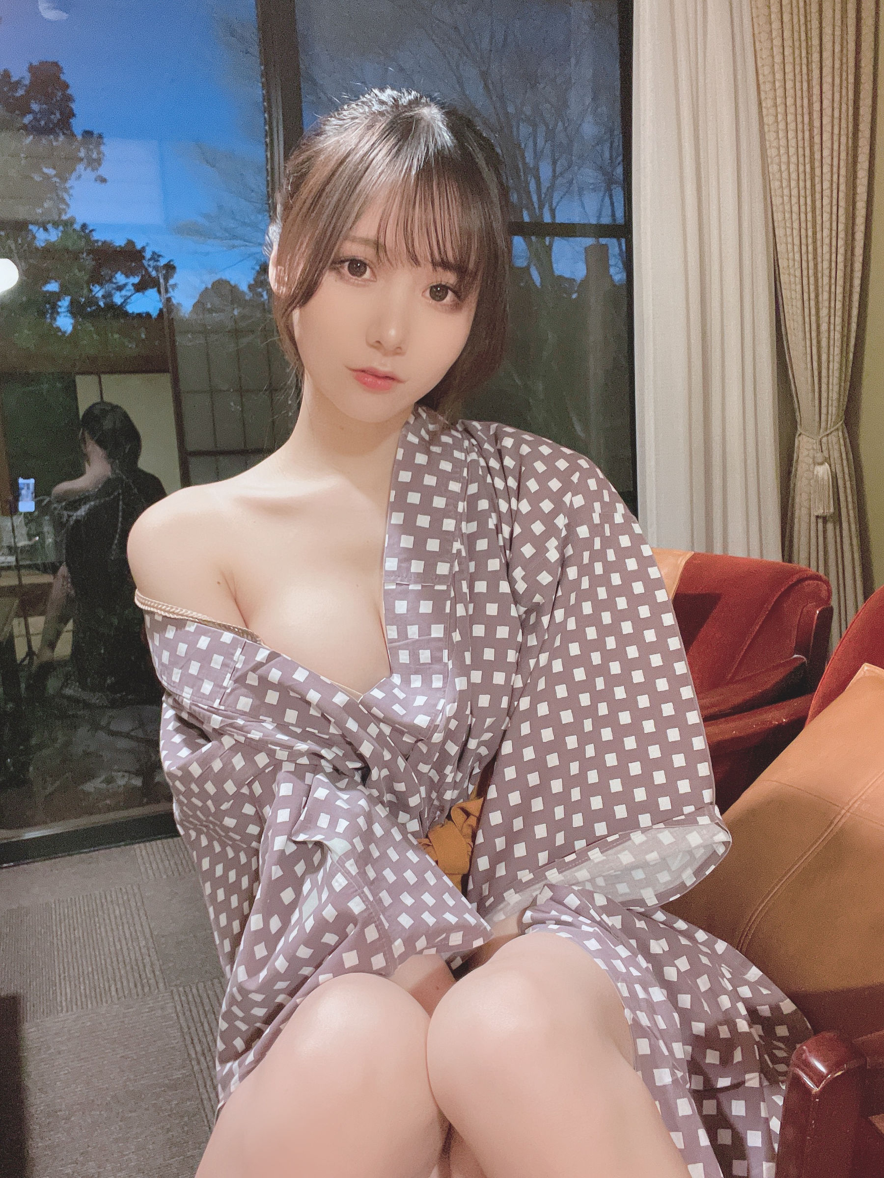 日本甜美COSERけんけん 20220111-石川観光+温泉浴衣-图20