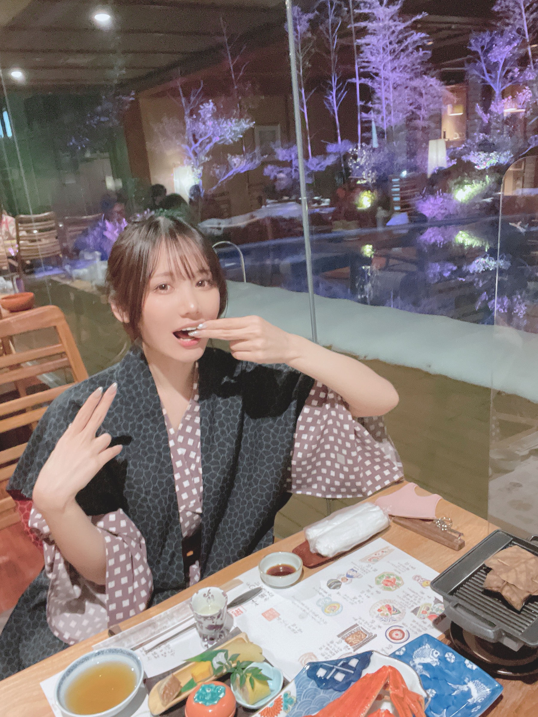 日本甜美COSERけんけん 20220111-石川観光+温泉浴衣-图5