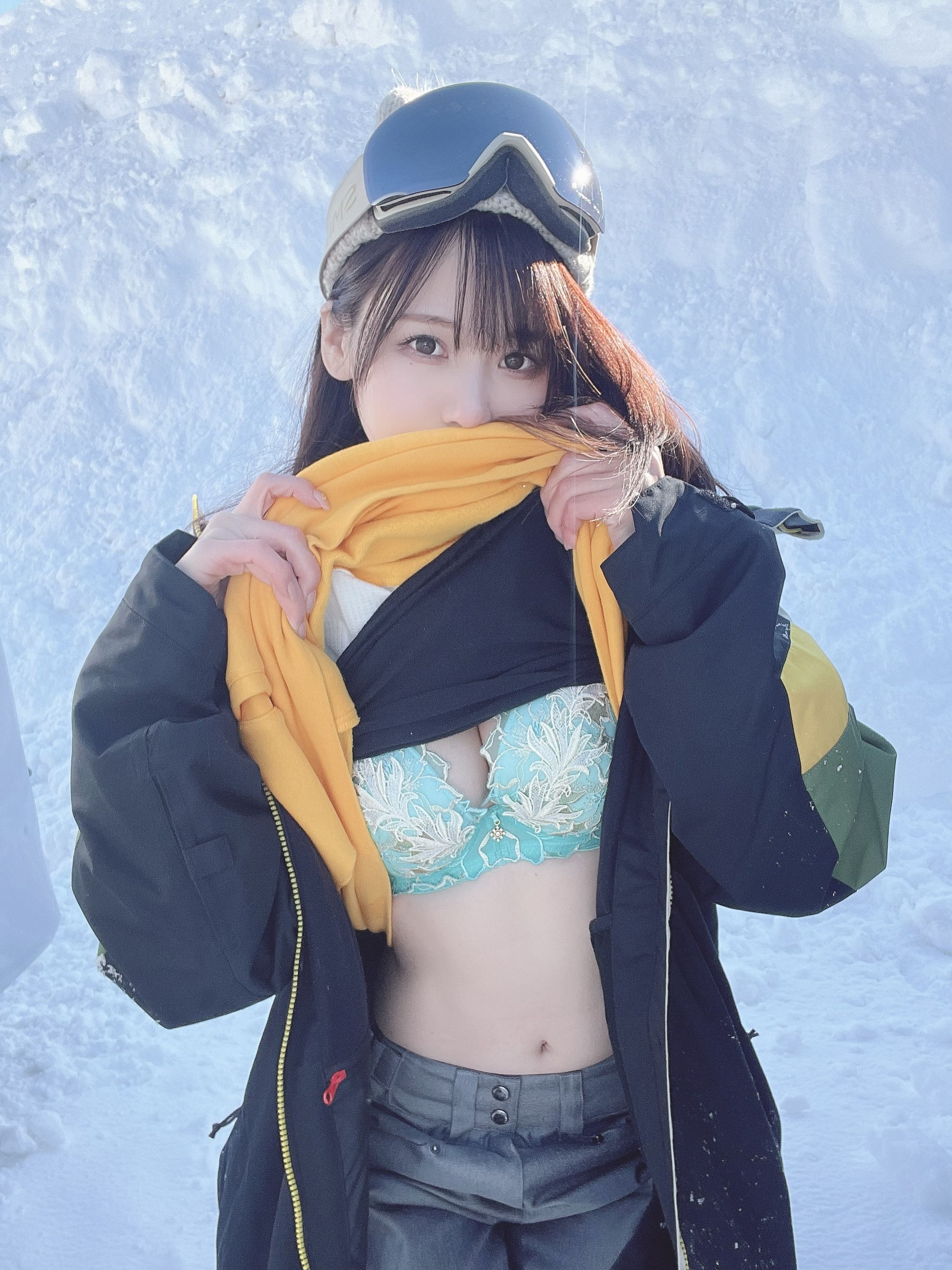 日本甜美COSERけんけん 20220131-スノボウェア-图8