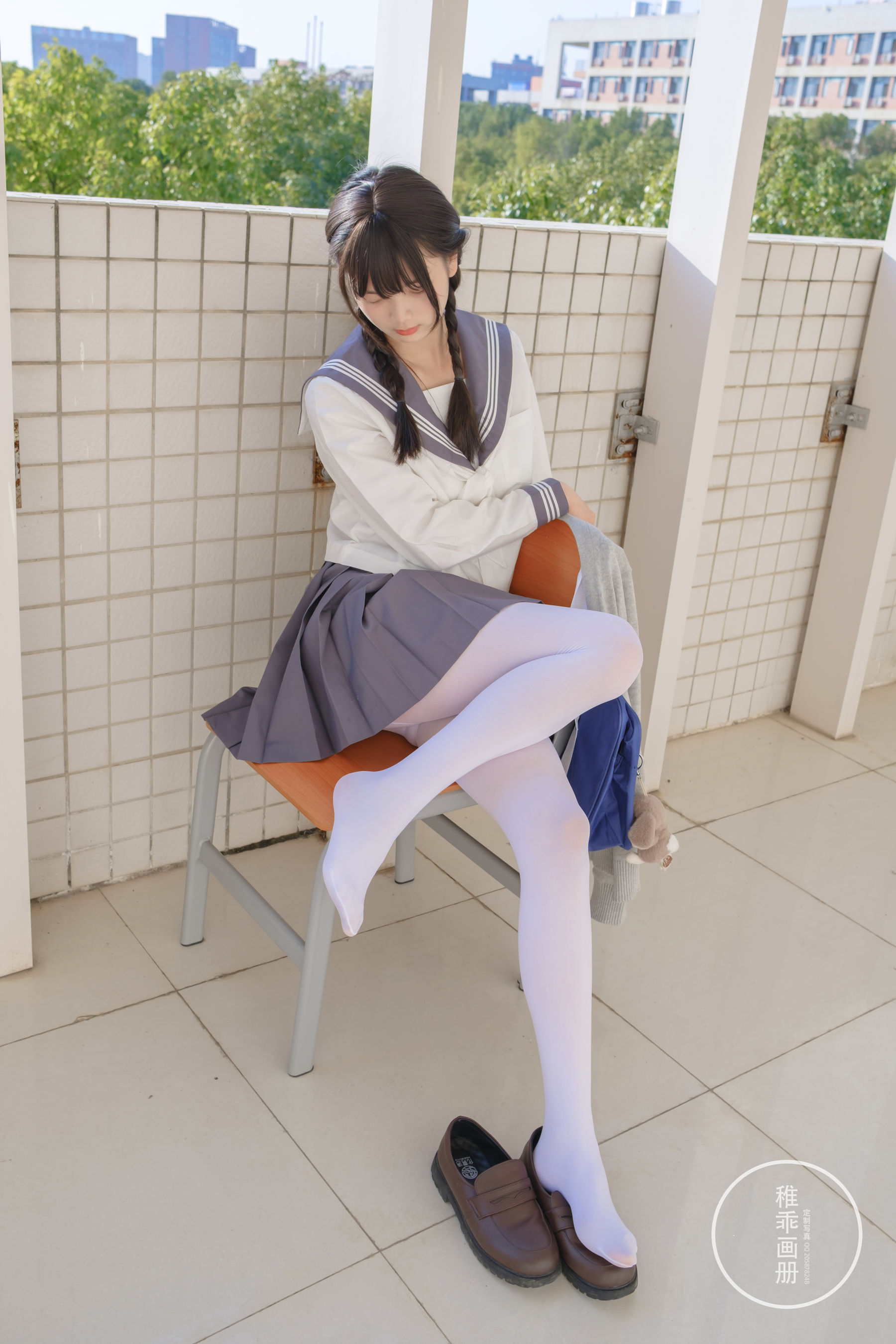 柴系小乖(稚乖画册) - 晴空 赤西夜夜 80D白丝-图43