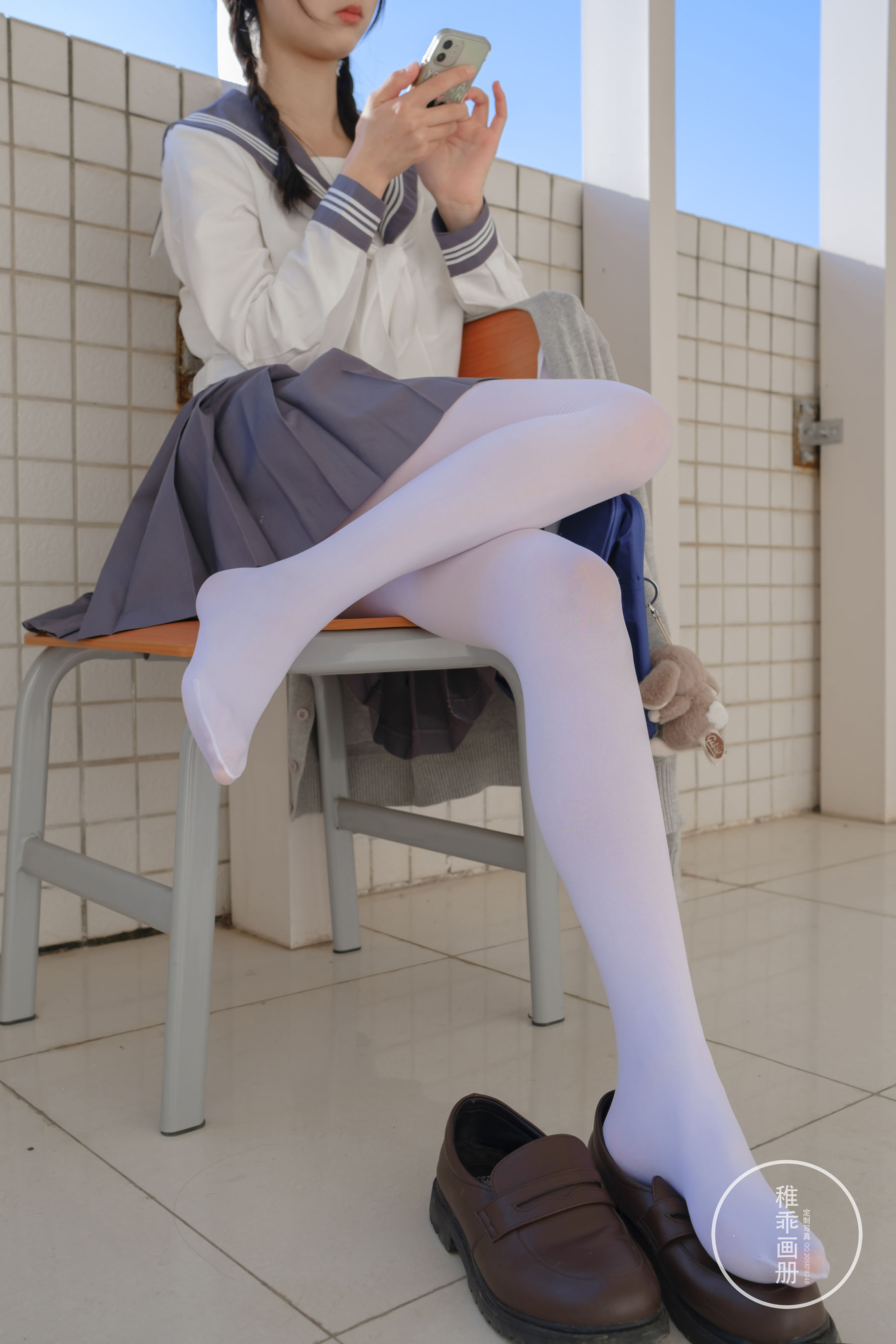 柴系小乖(稚乖画册) - 晴空 赤西夜夜 80D白丝-图44