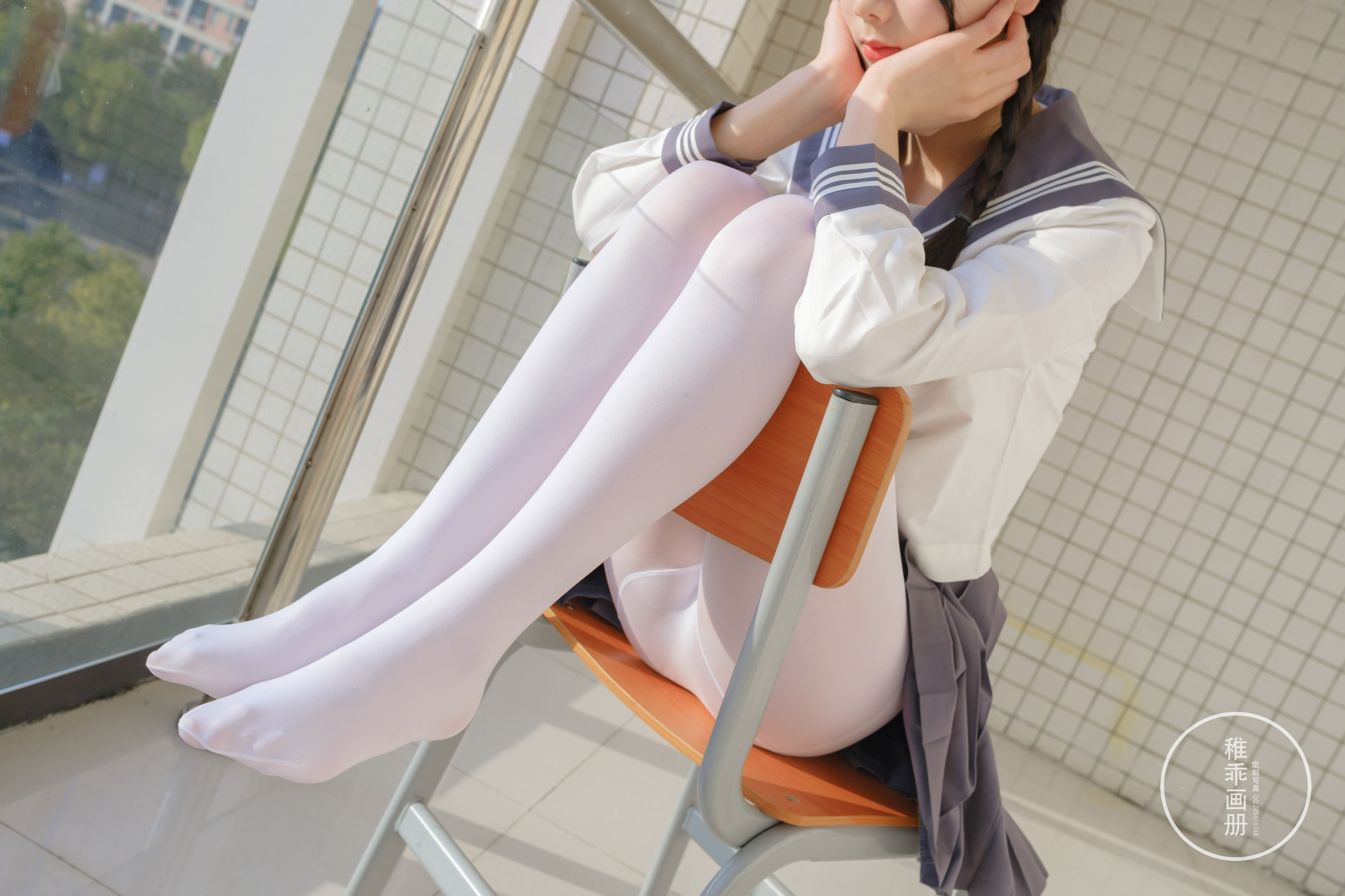 柴系小乖(稚乖画册) - 晴空 赤西夜夜 80D白丝-图56