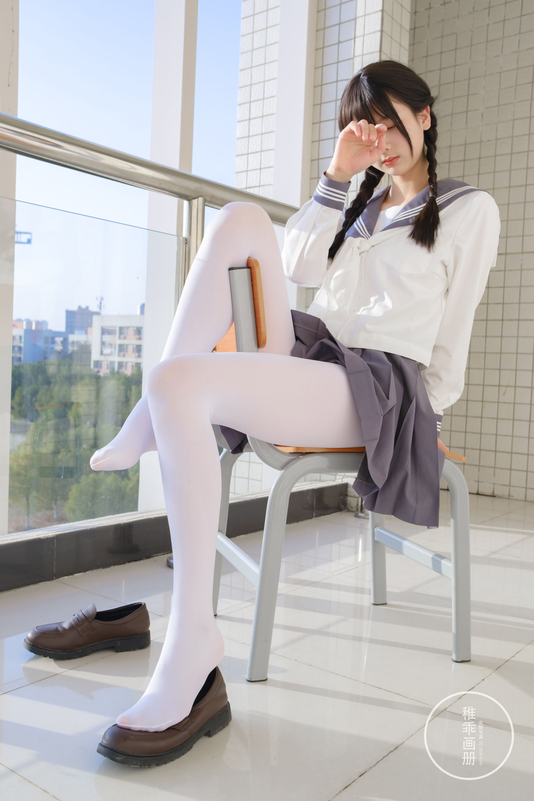 柴系小乖(稚乖画册) - 晴空 赤西夜夜 80D白丝-图59