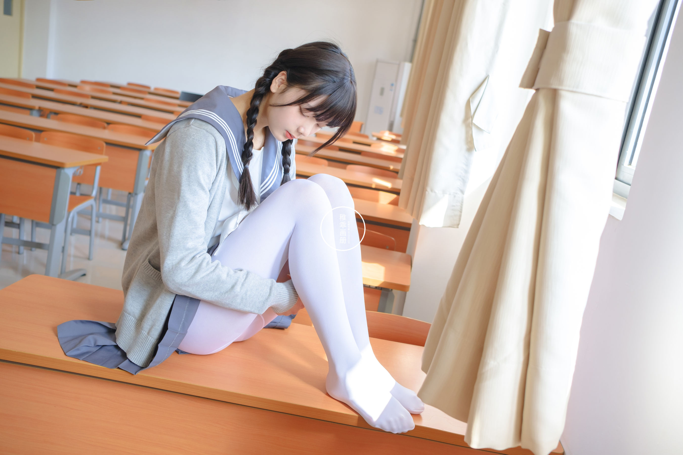 柴系小乖(稚乖画册) - 晴空 赤西夜夜 80D白丝-图6