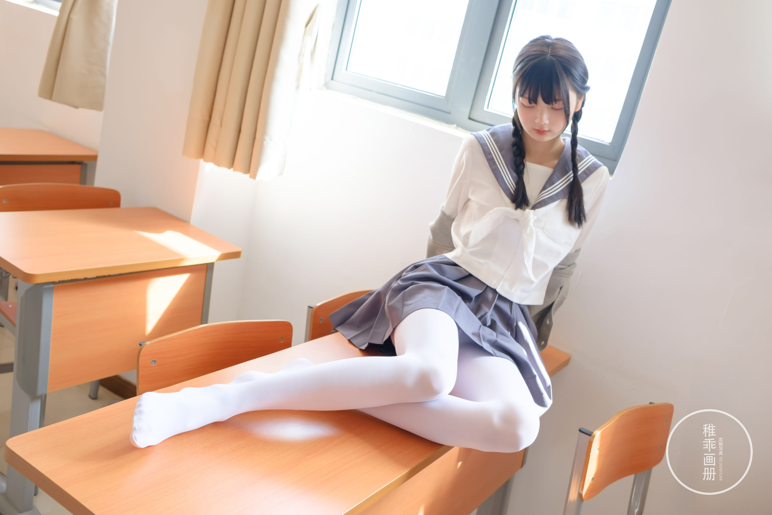 柴系小乖(稚乖画册) - 晴空 赤西夜夜 80D白丝-图7