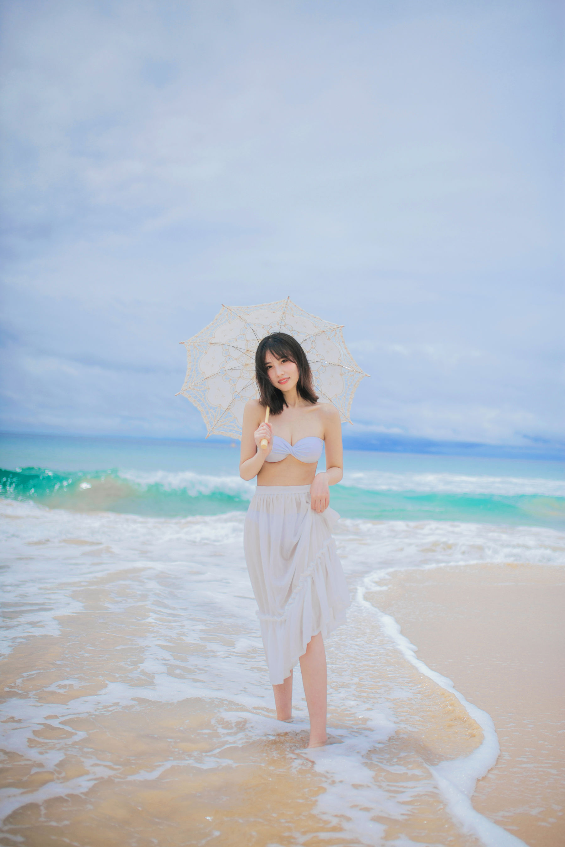 次元少女念雪ww - 听海-图1