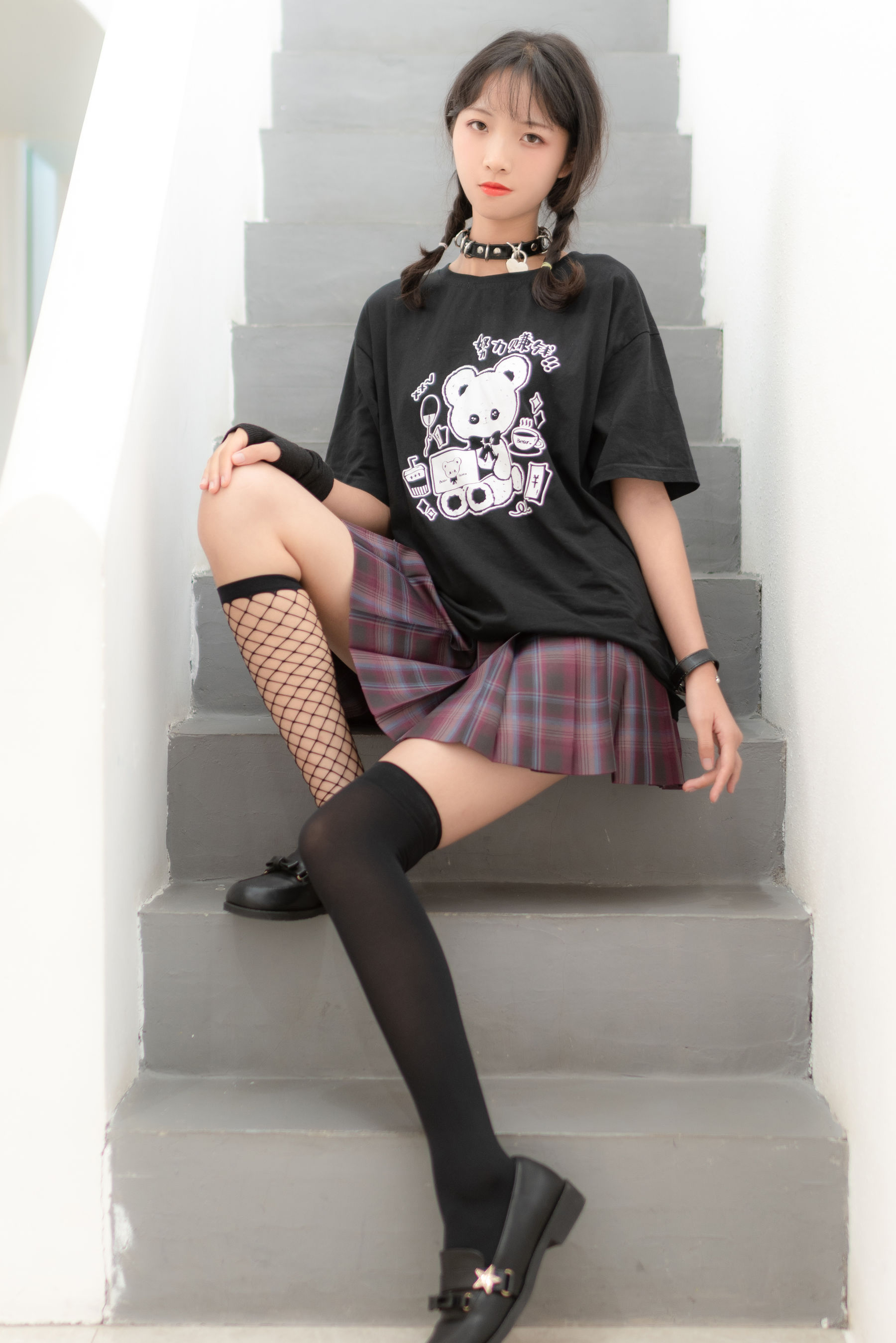 清纯妹子西瓜 - JK双拼袜-图7