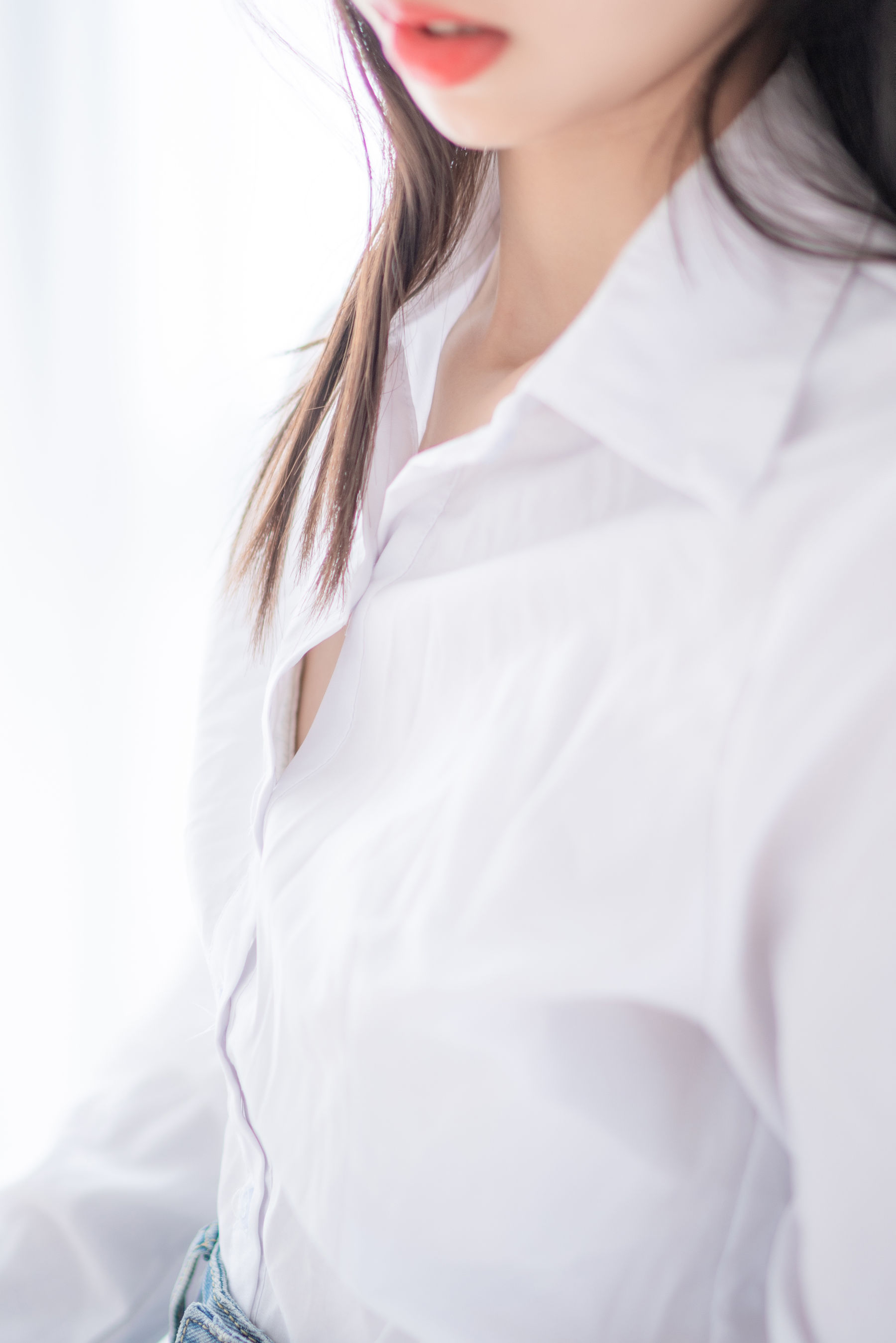 清纯妹子西瓜 - 衬衫牛仔裙-图52