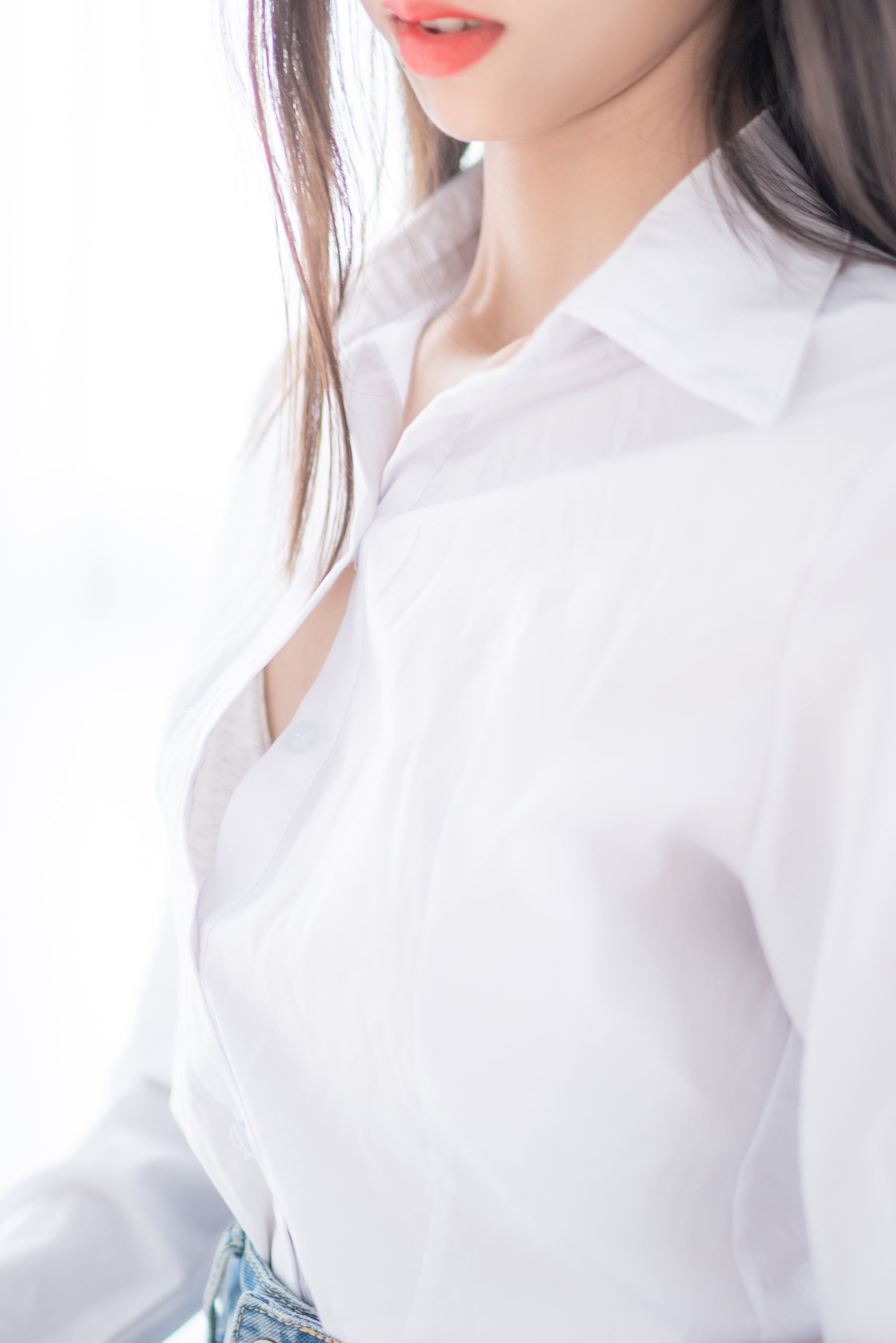 清纯妹子西瓜 - 衬衫牛仔裙-图54