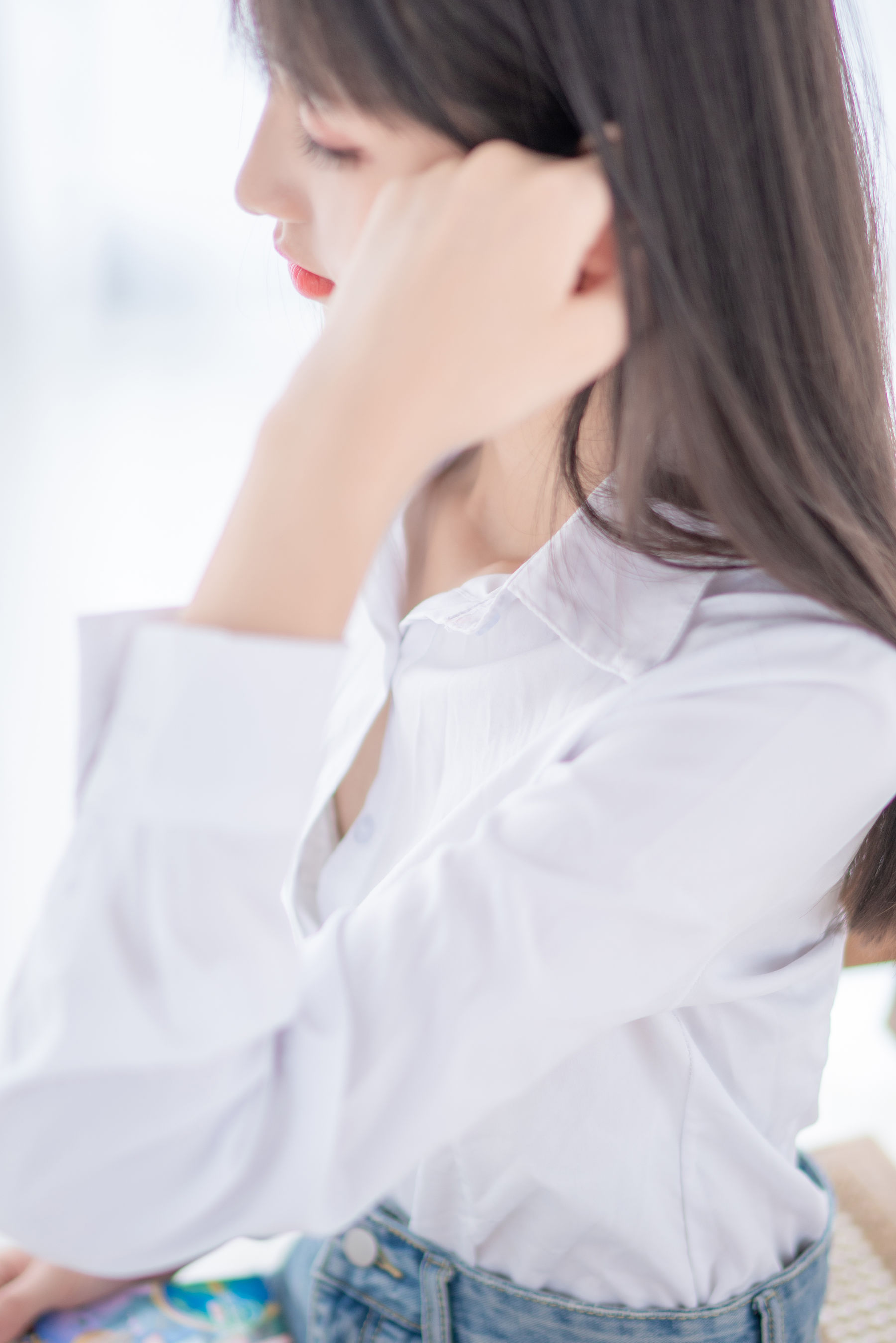 清纯妹子西瓜 - 衬衫牛仔裙-图57