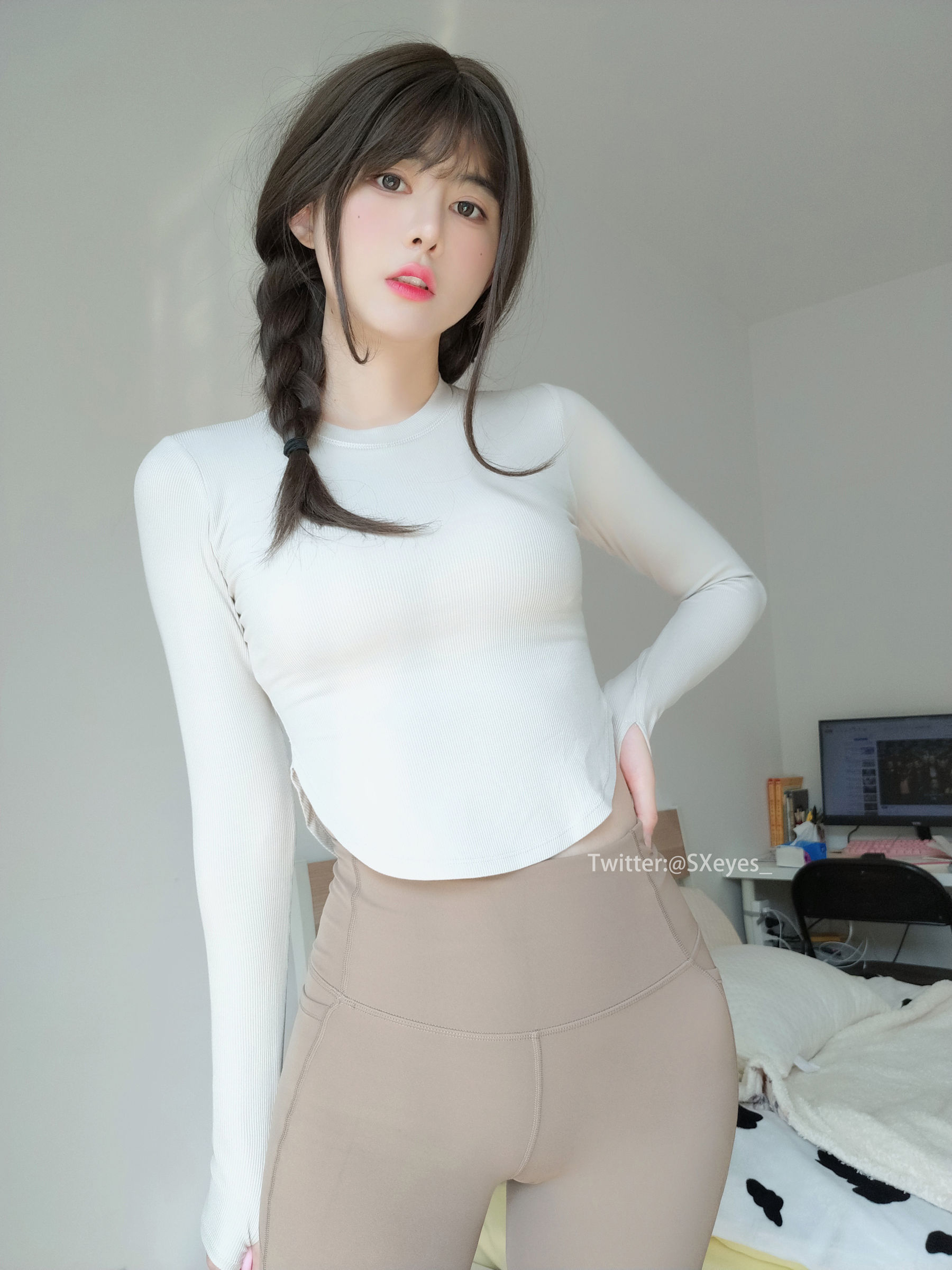 萌妹子眼酱大魔王w - 瑜伽服-图28