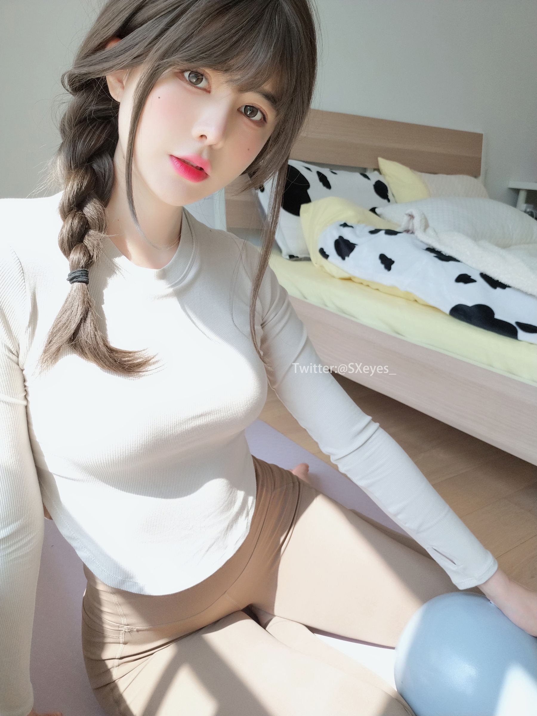 萌妹子眼酱大魔王w - 瑜伽服-图3