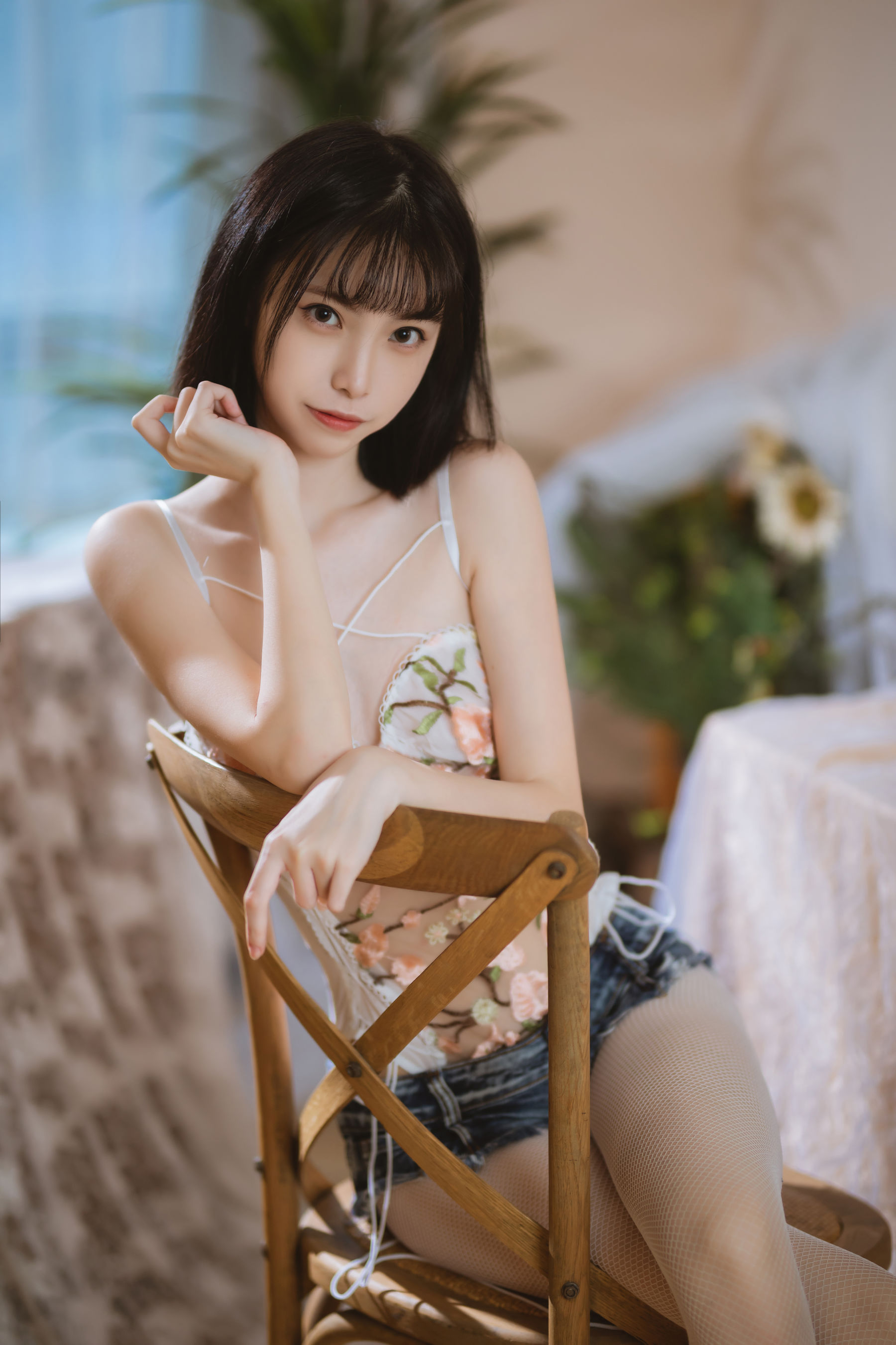 许岚 - 纯欲牛仔短裤-图15