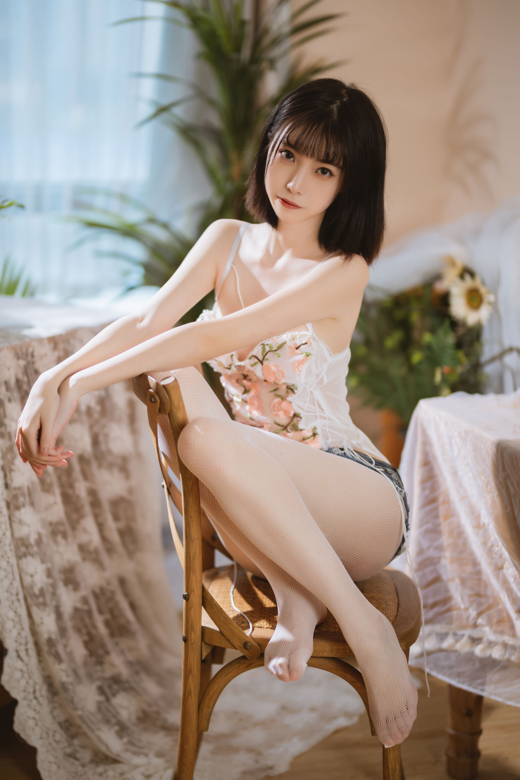 许岚 - 纯欲牛仔短裤-图3