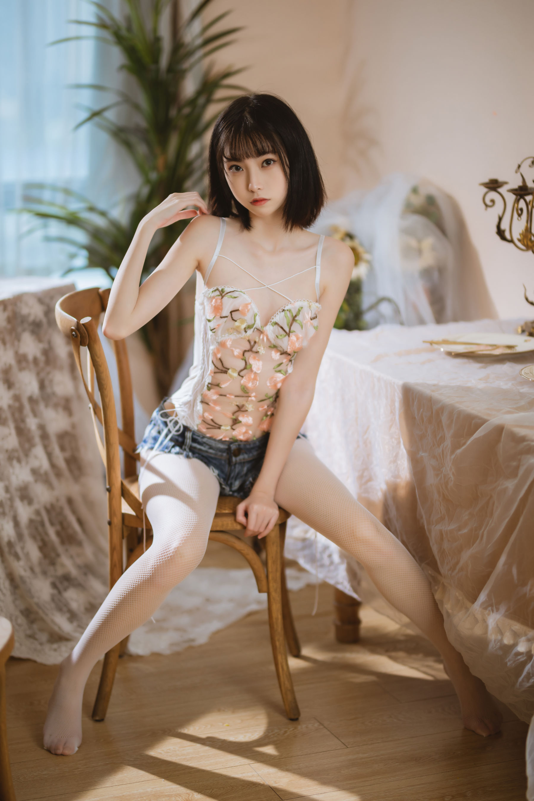 许岚 - 纯欲牛仔短裤-图8