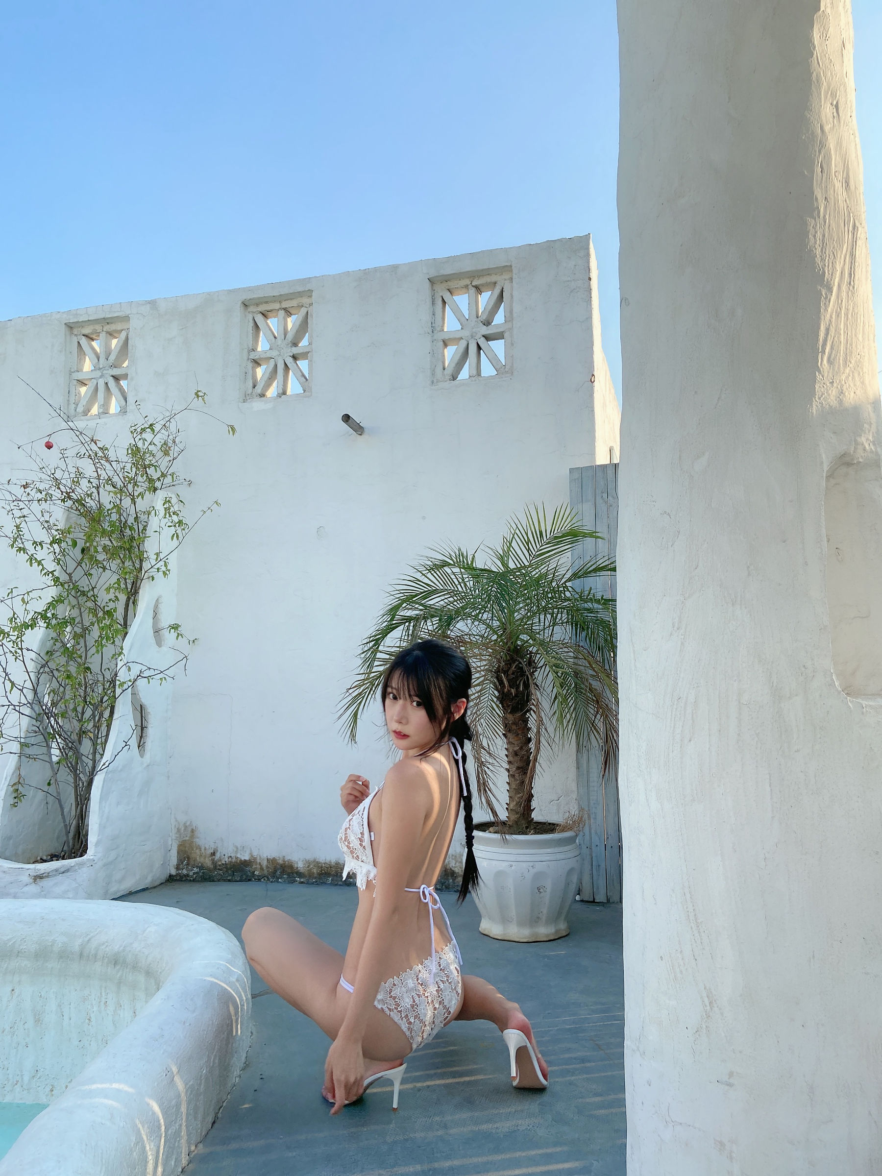 香草喵露露写真 - 小露乱撞 泳装自拍-图4