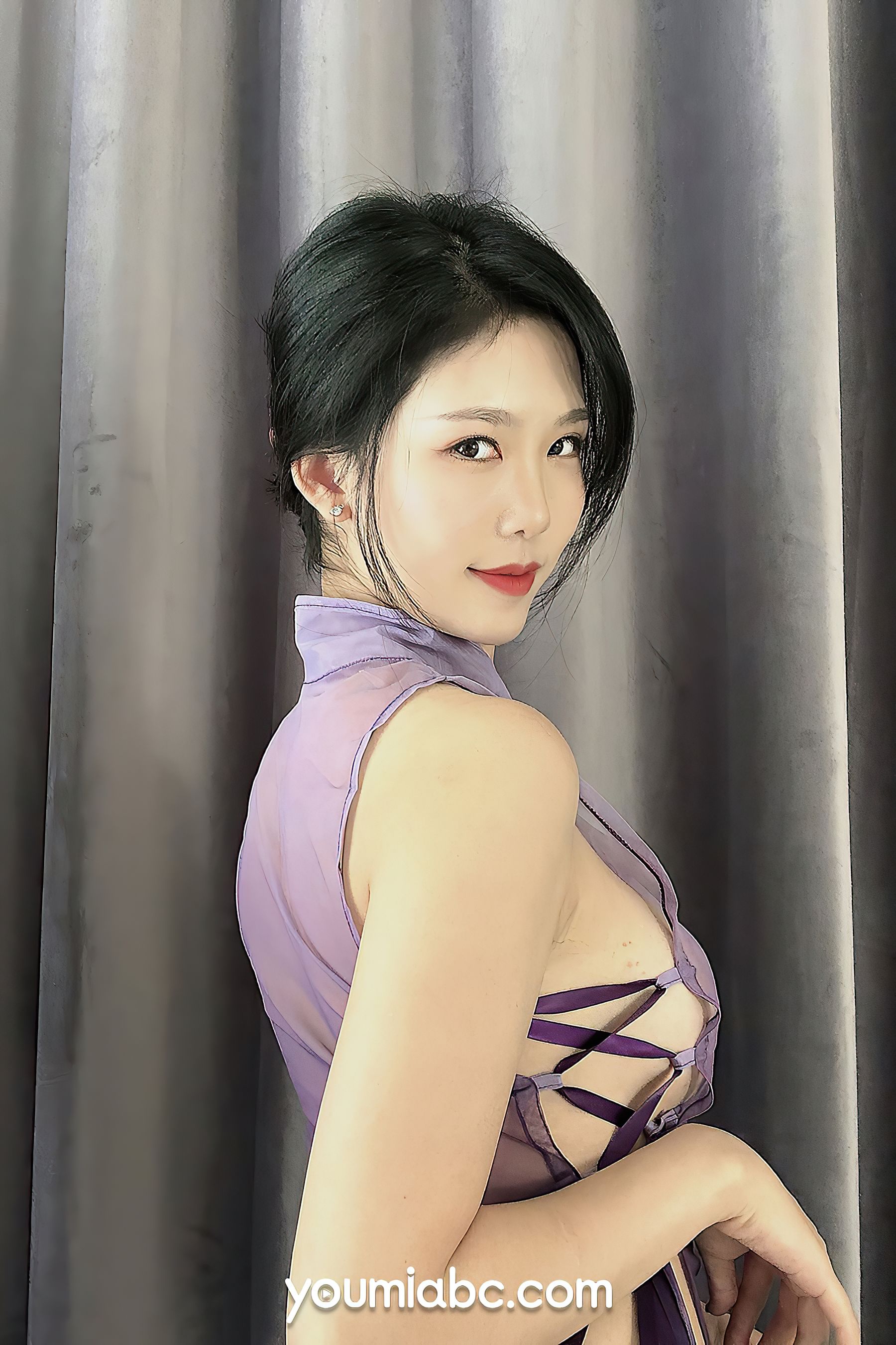 抖娘利世 江南烟雨紫-图14