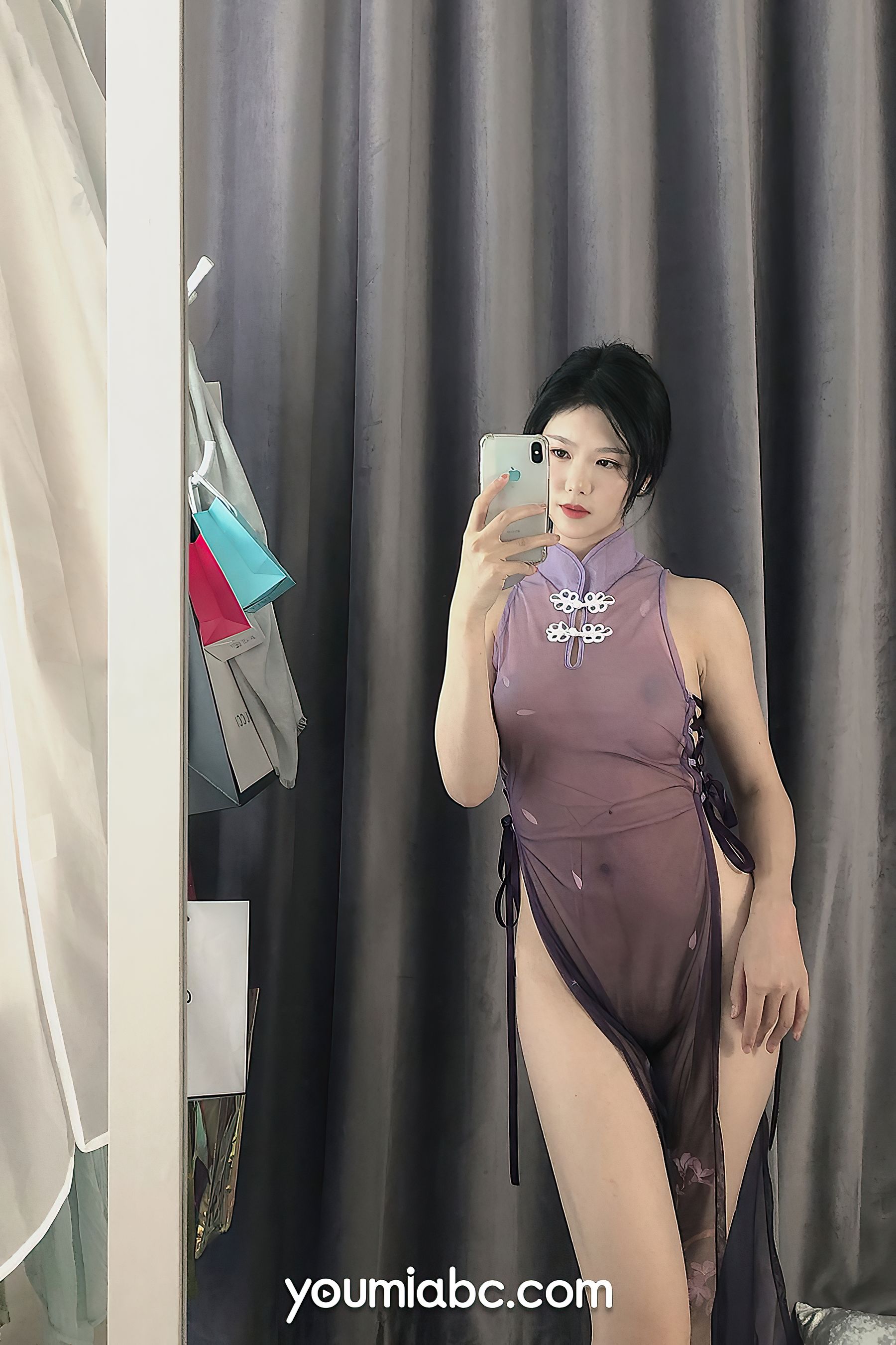 抖娘利世 江南烟雨紫-图24