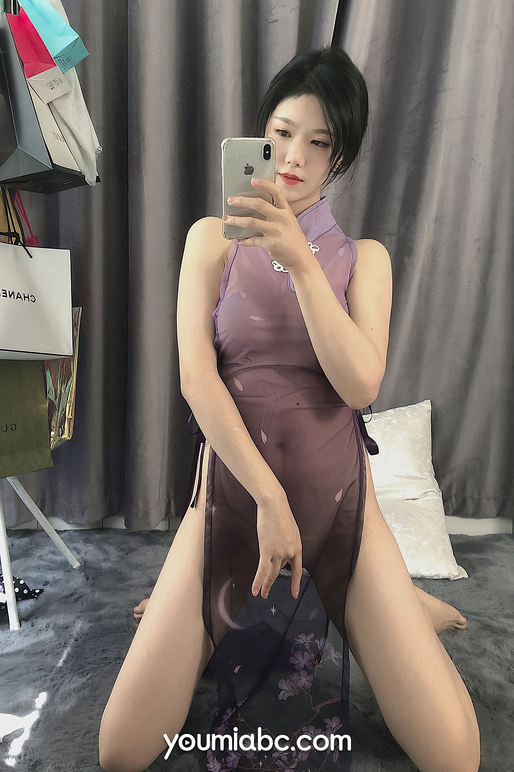 抖娘利世 江南烟雨紫-图32