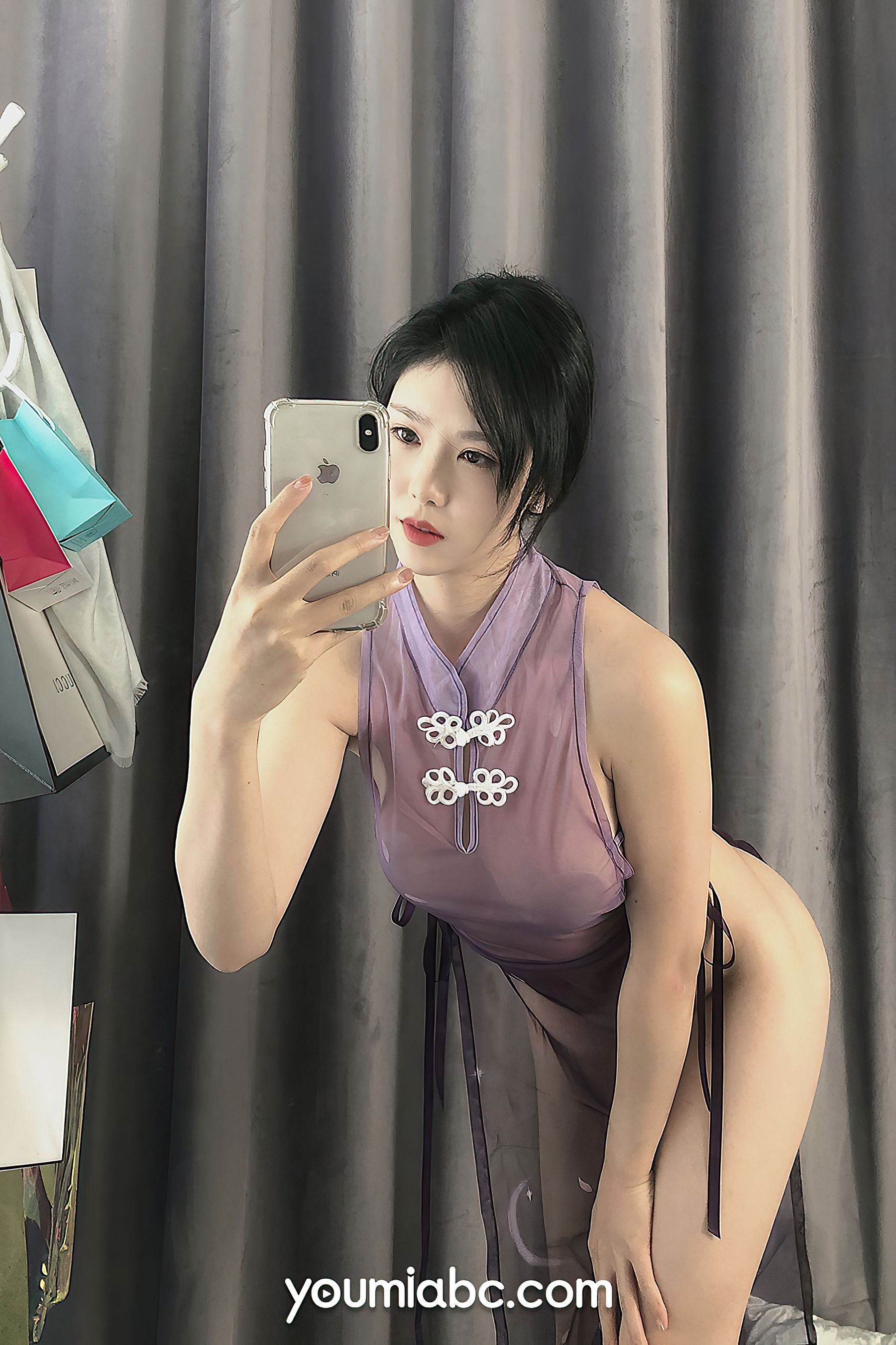 抖娘利世 江南烟雨紫-图5
