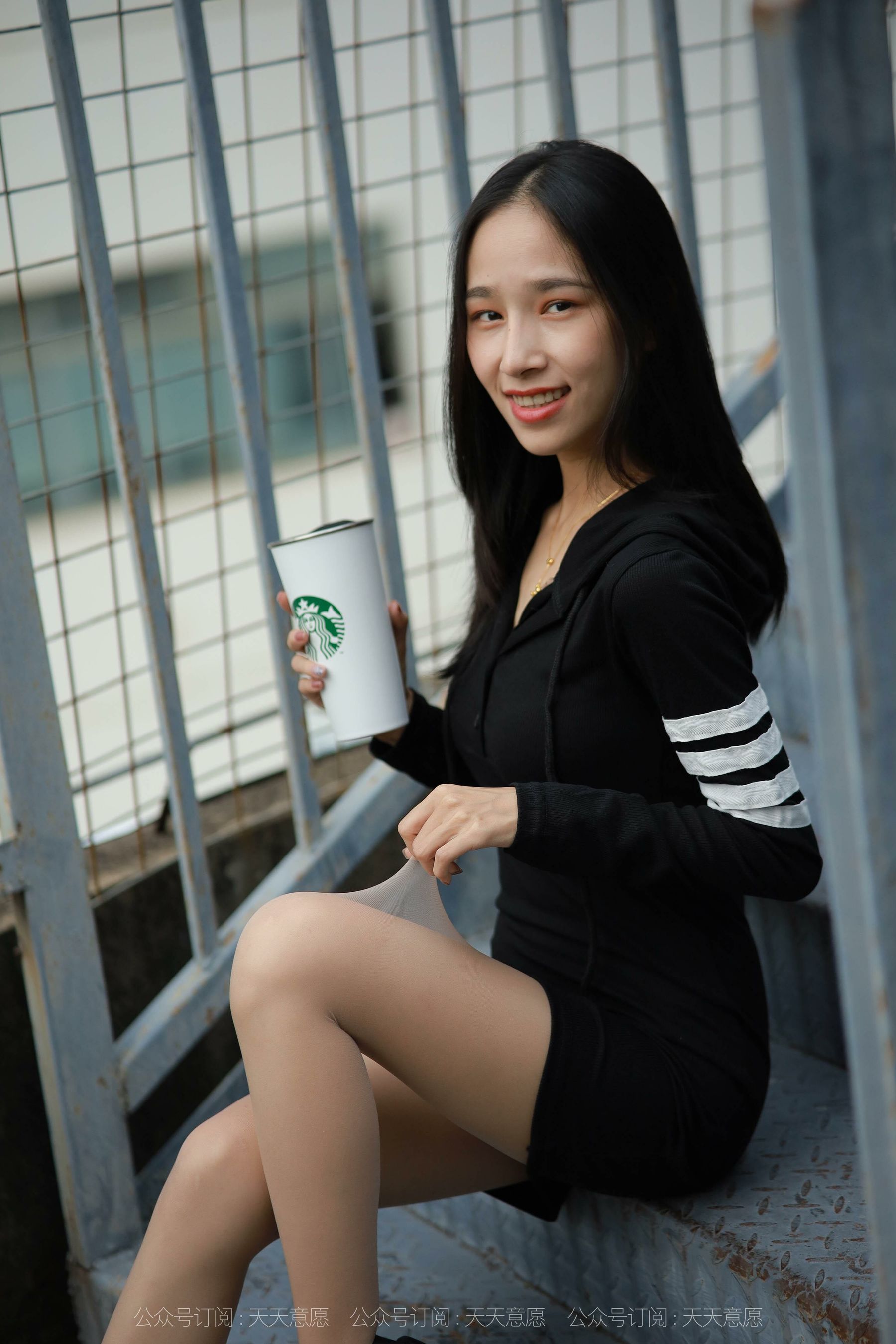 模特 美子 《天台大长腿》-图38
