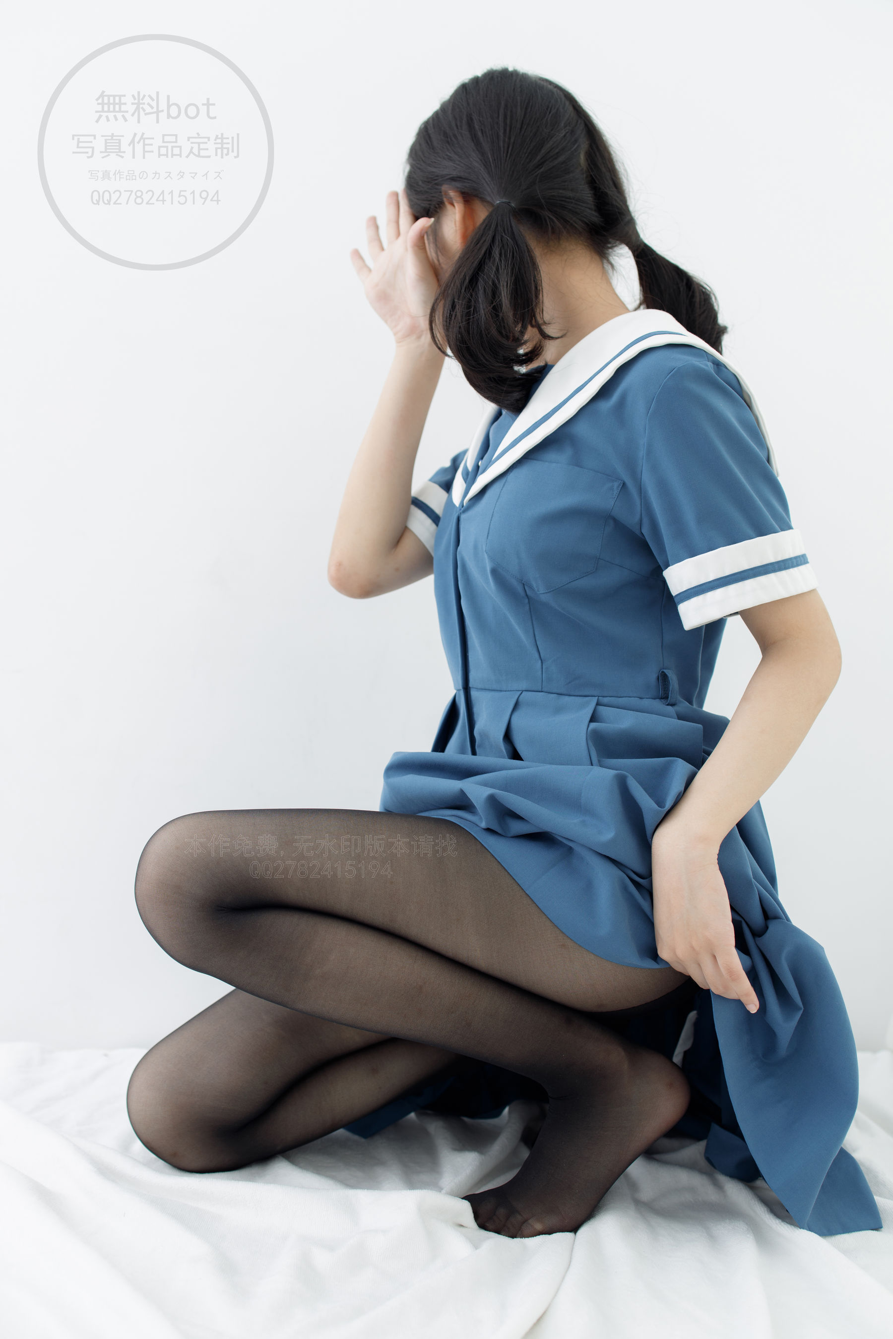 無料002 黑丝水手裙-图23