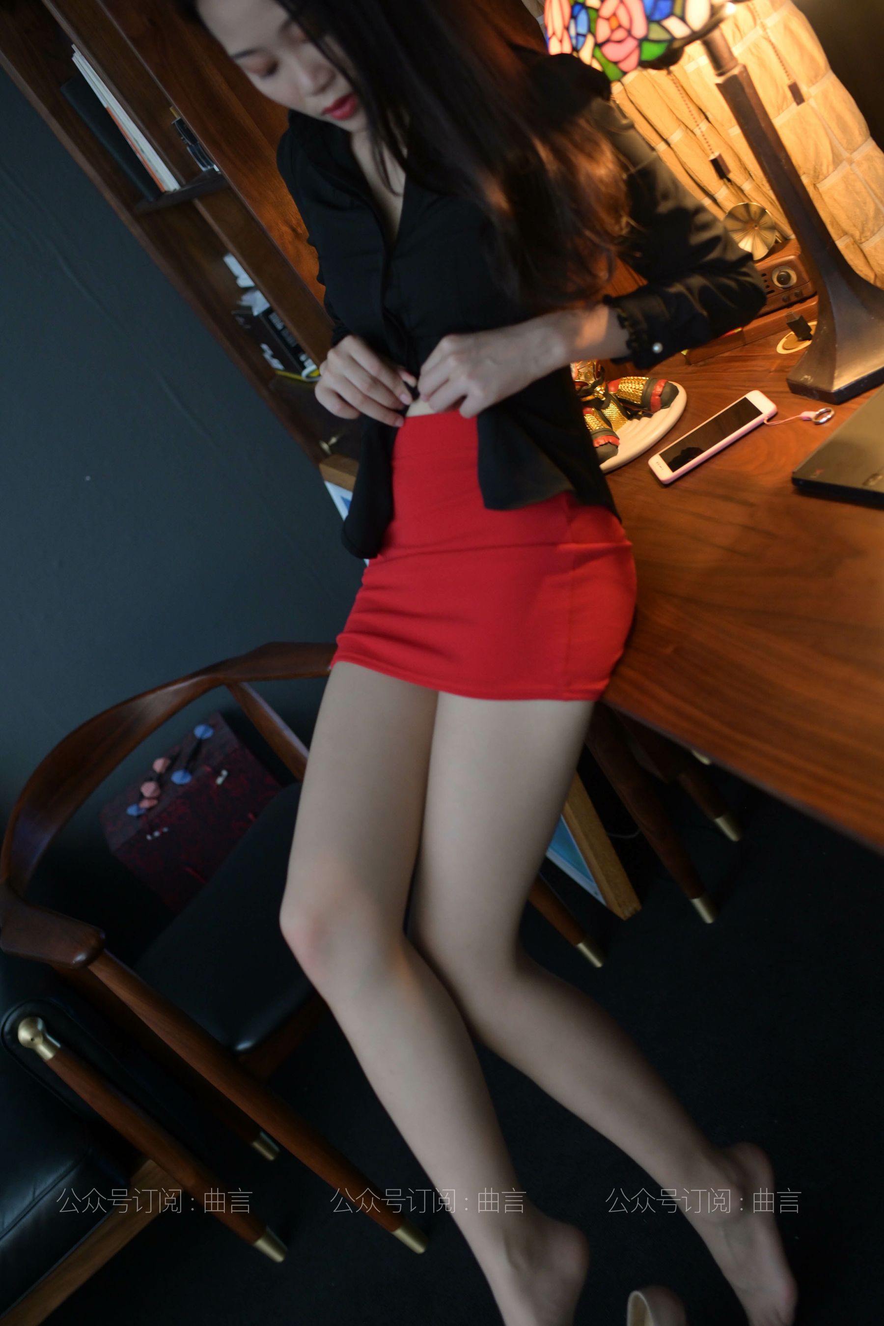 033 肉肉 红裙-图57