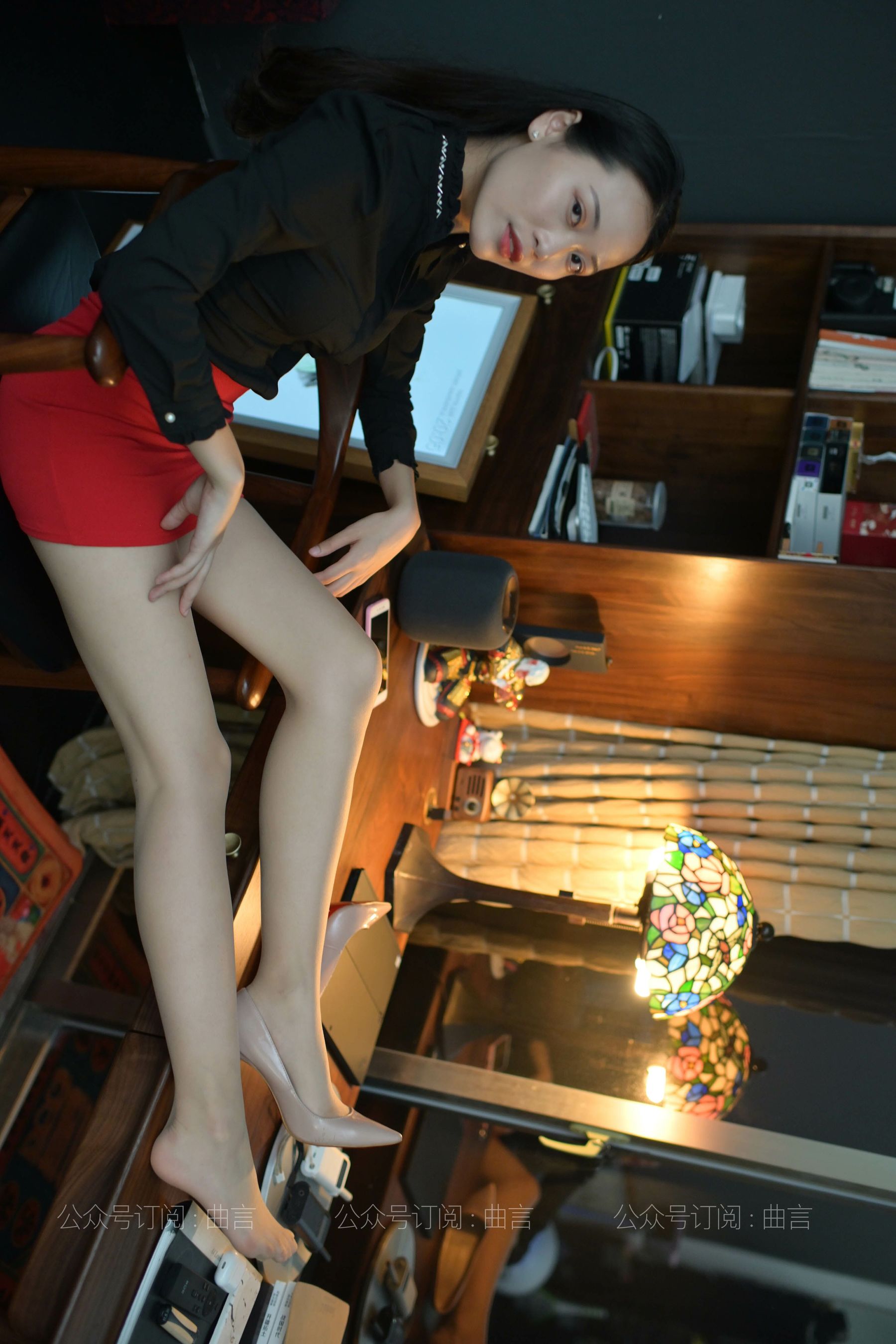 033 肉肉 红裙-图8