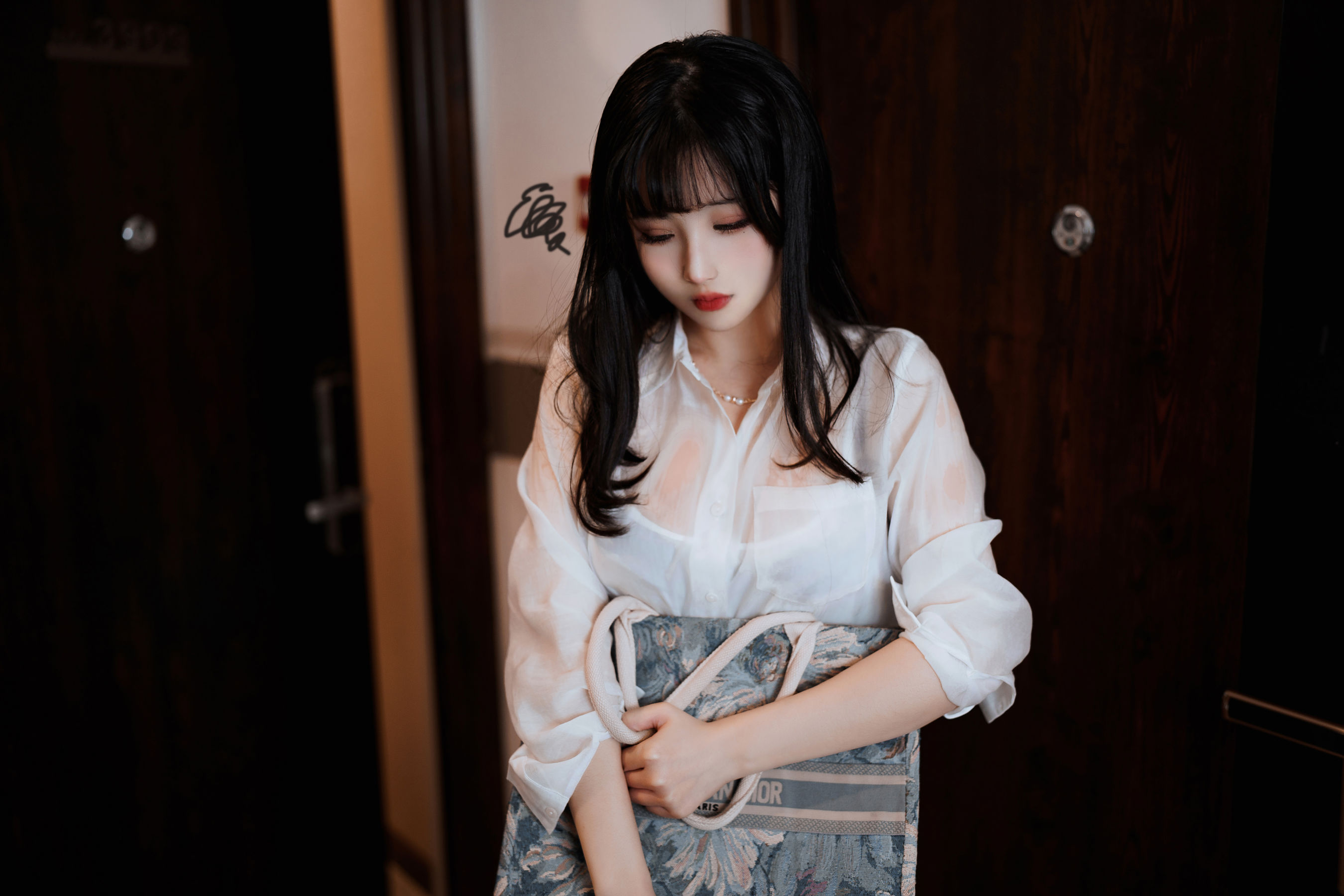 COS福利rioko凉凉子(肉扣热热子)&面饼仙儿 - OL百合-图9