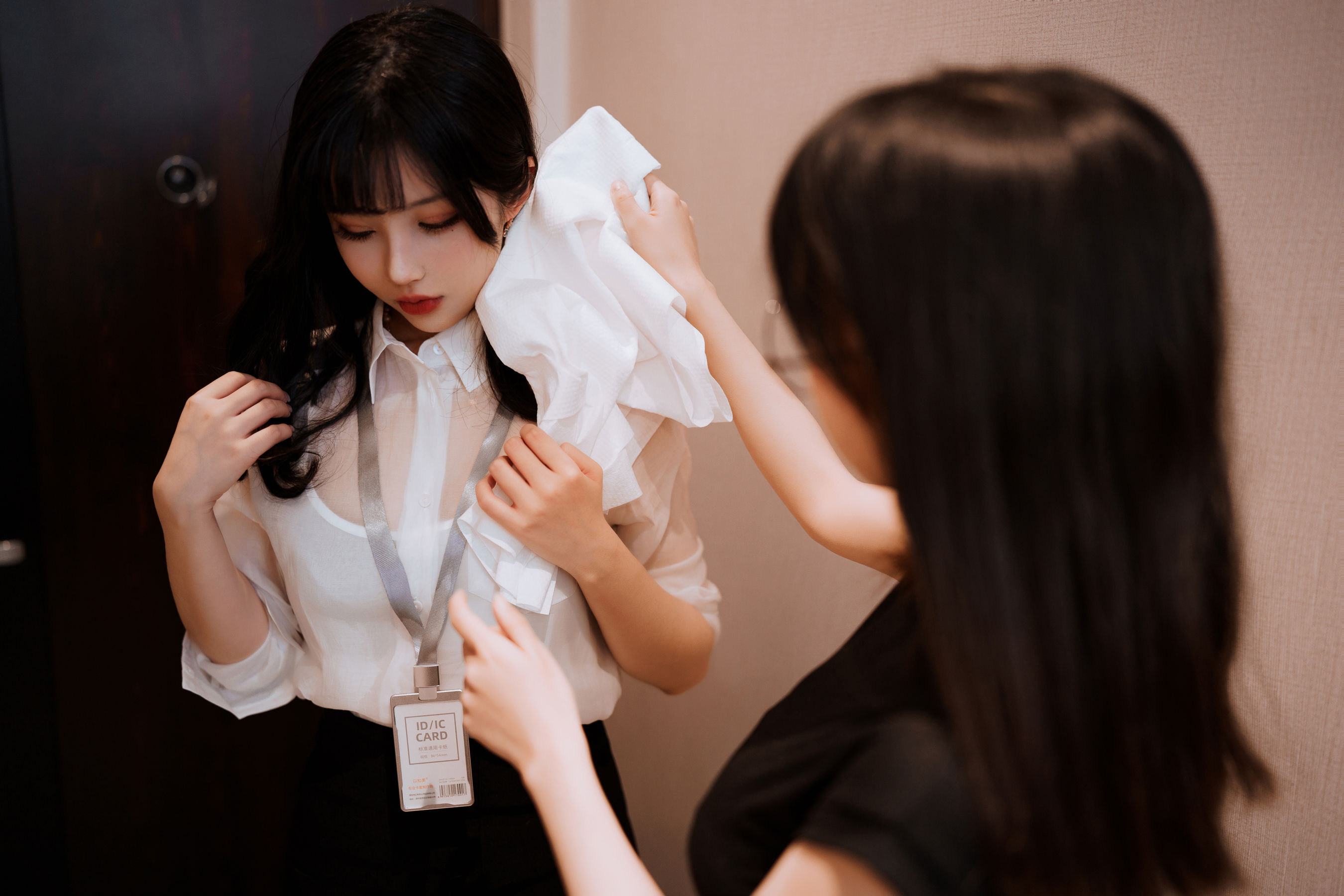 COS福利rioko凉凉子(肉扣热热子)&面饼仙儿 - OL百合-图10