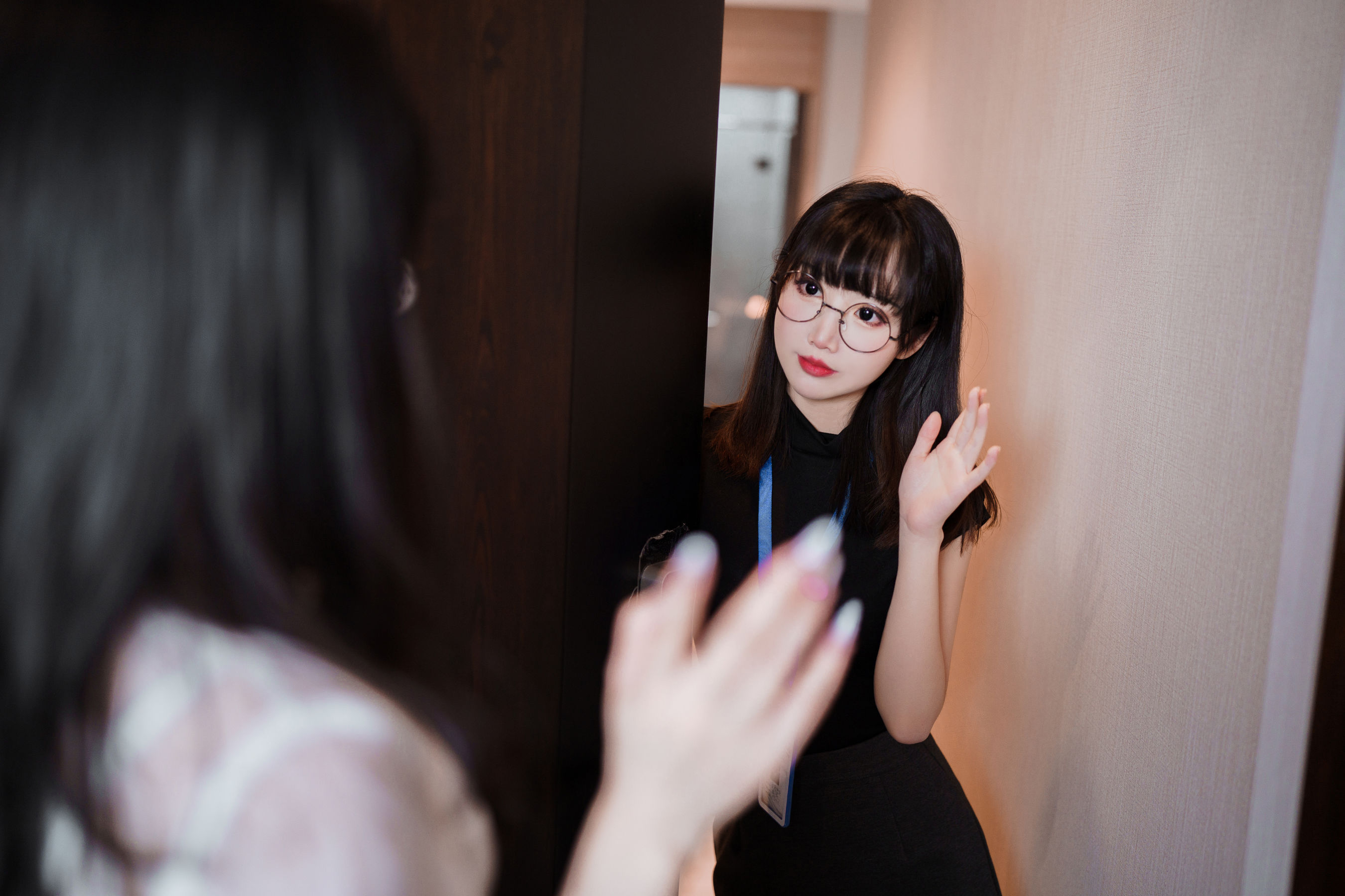 COS福利rioko凉凉子(肉扣热热子)&面饼仙儿 - OL百合-图7