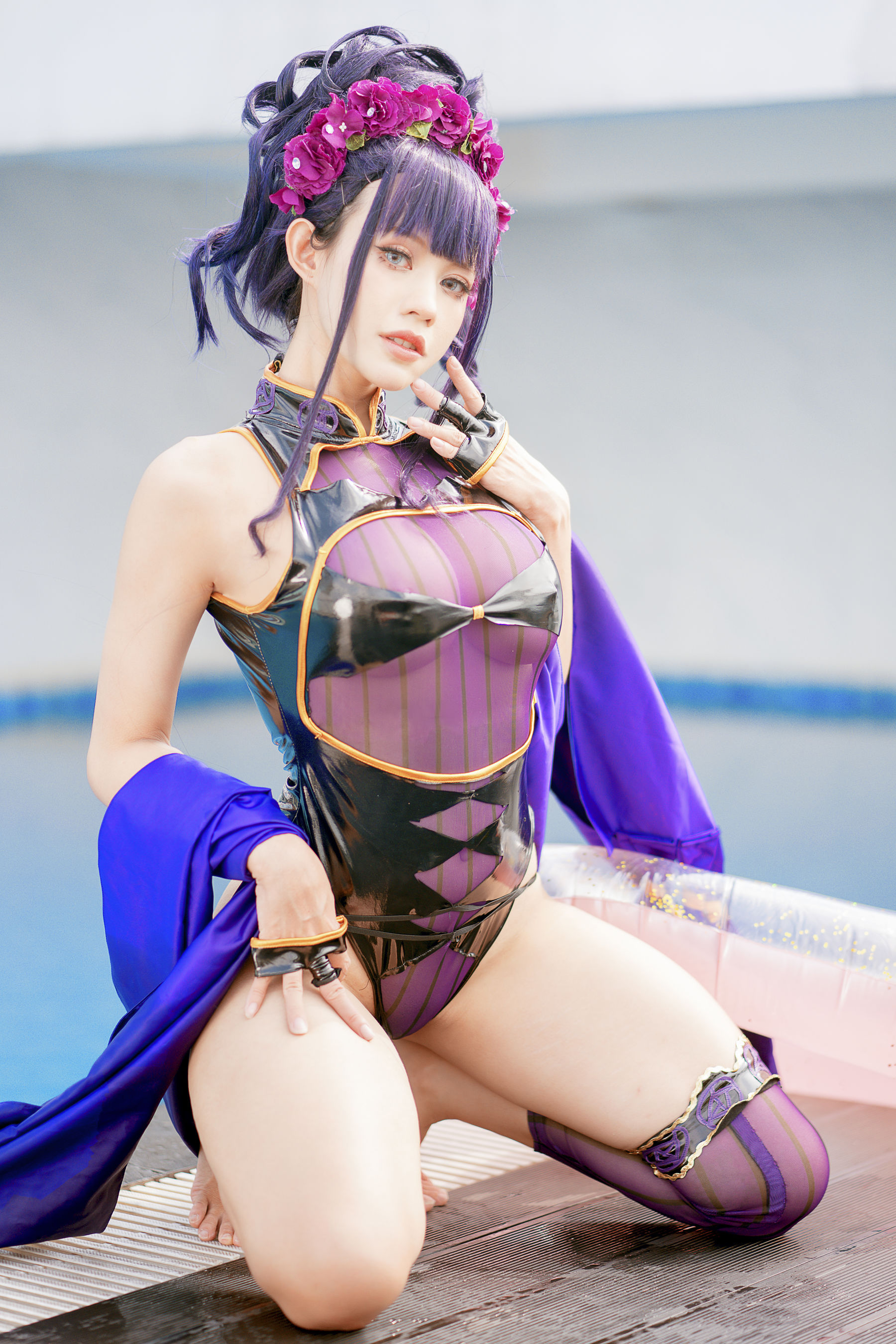 PingPing - 紫式部泳装-图31