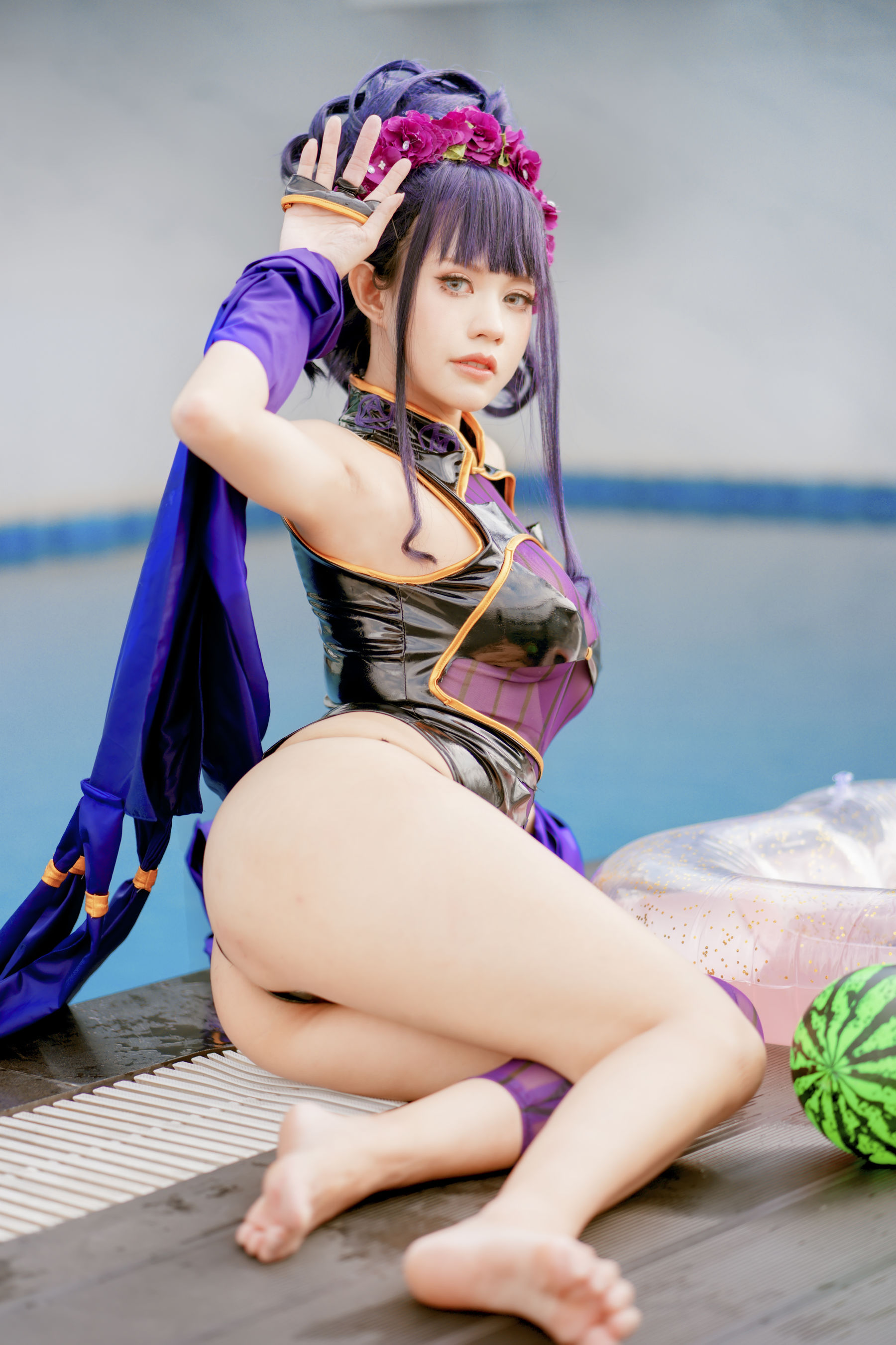 PingPing - 紫式部泳装-图38