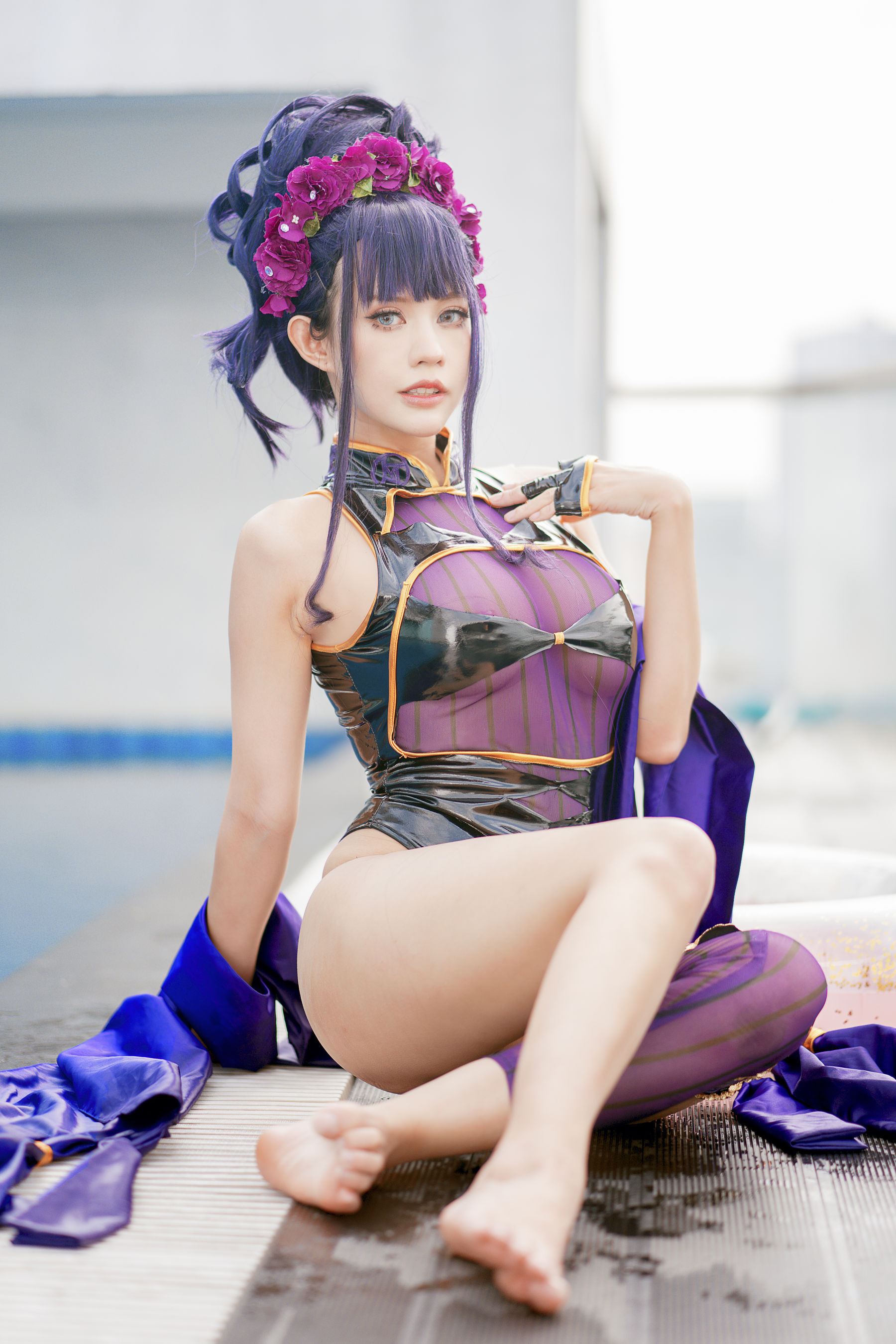 PingPing - 紫式部泳装-图42