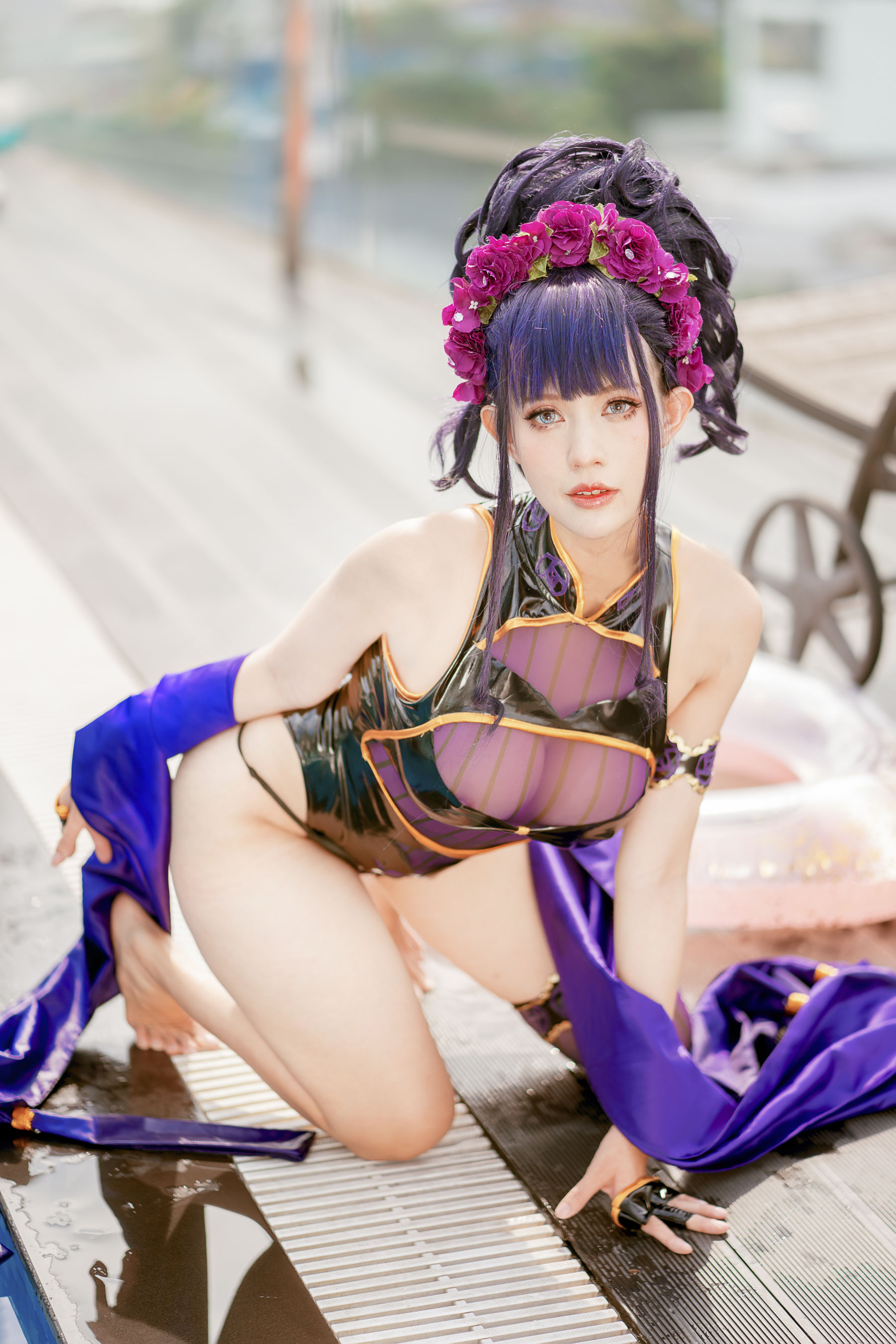 PingPing - 紫式部泳装-图44