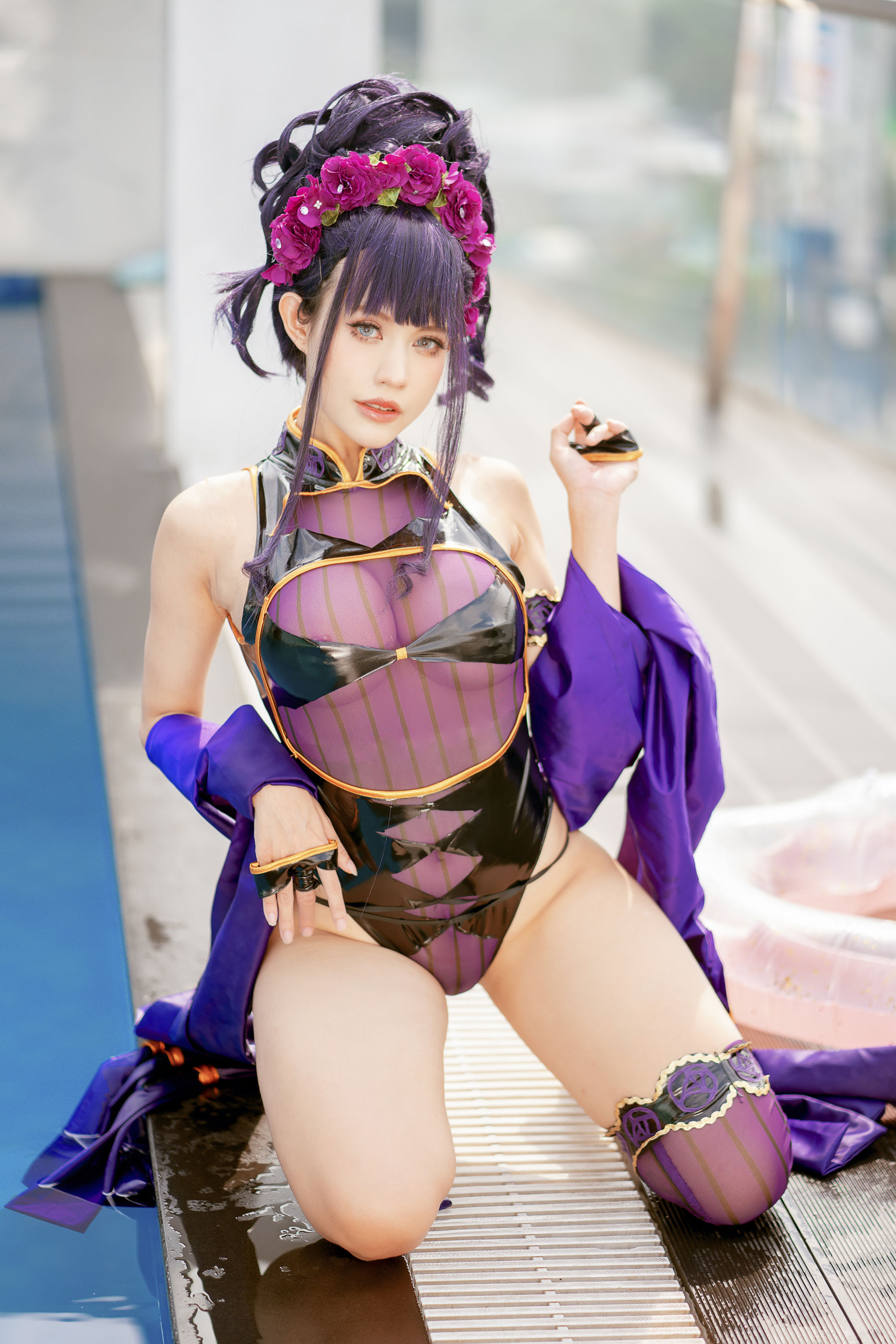 PingPing - 紫式部泳装-图46