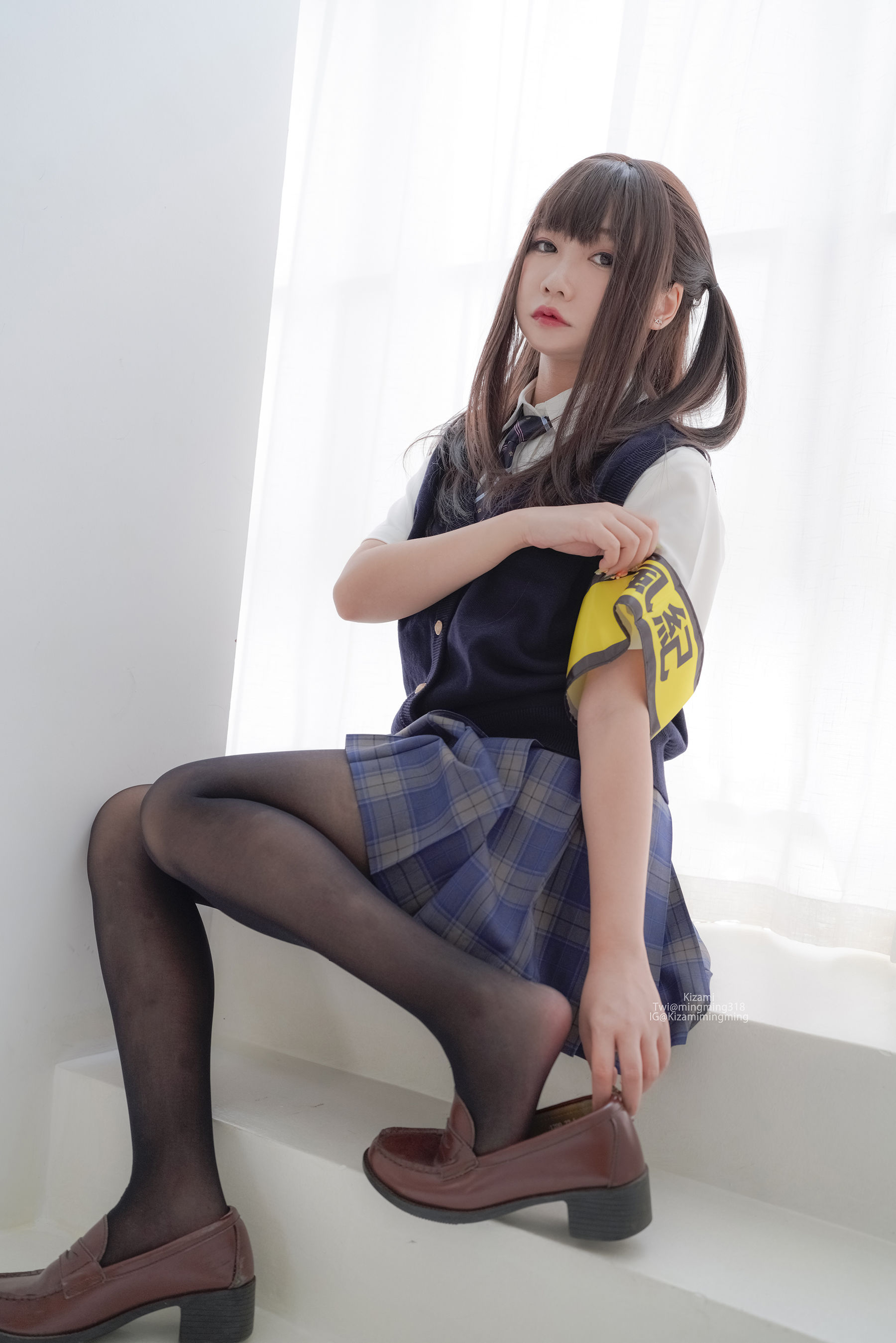 銘銘Kizami - JK黑丝-图100