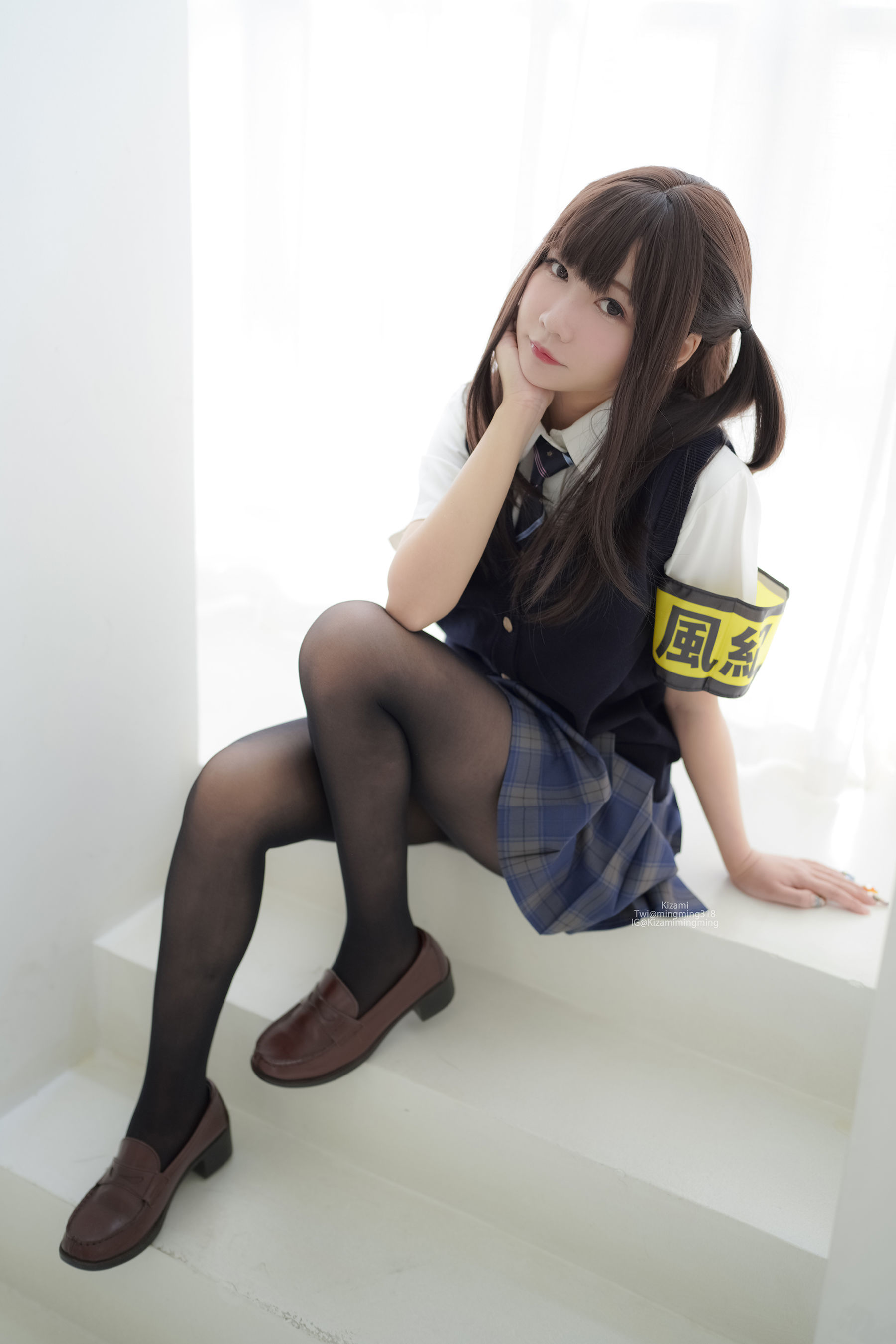 銘銘Kizami - JK黑丝-图107