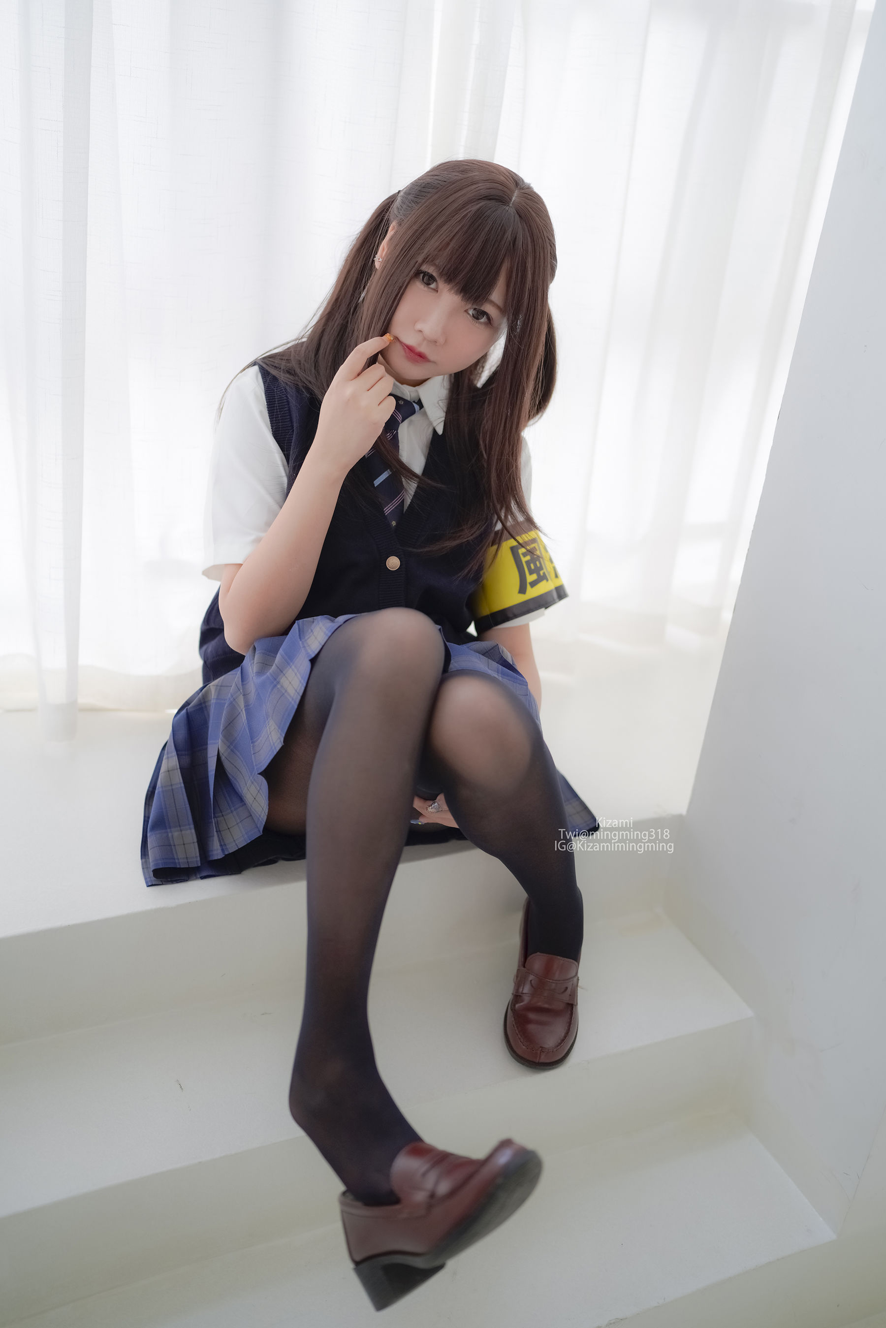 銘銘Kizami - JK黑丝-图113