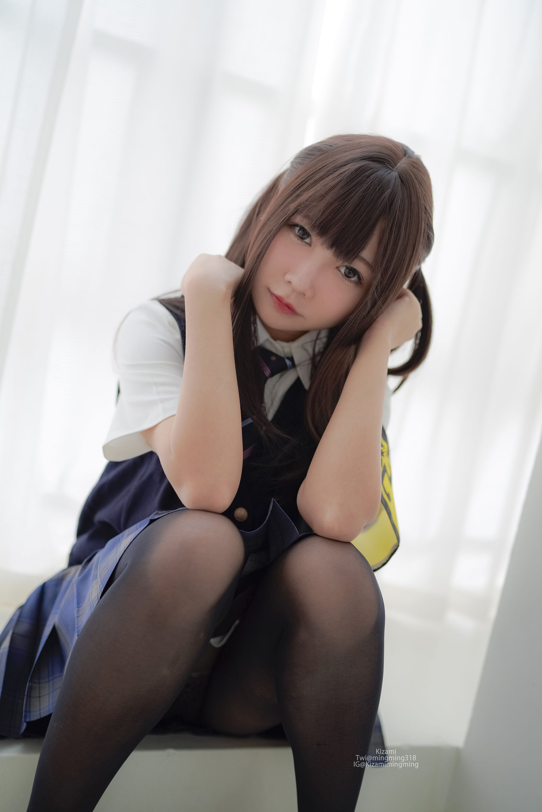 銘銘Kizami - JK黑丝-图115