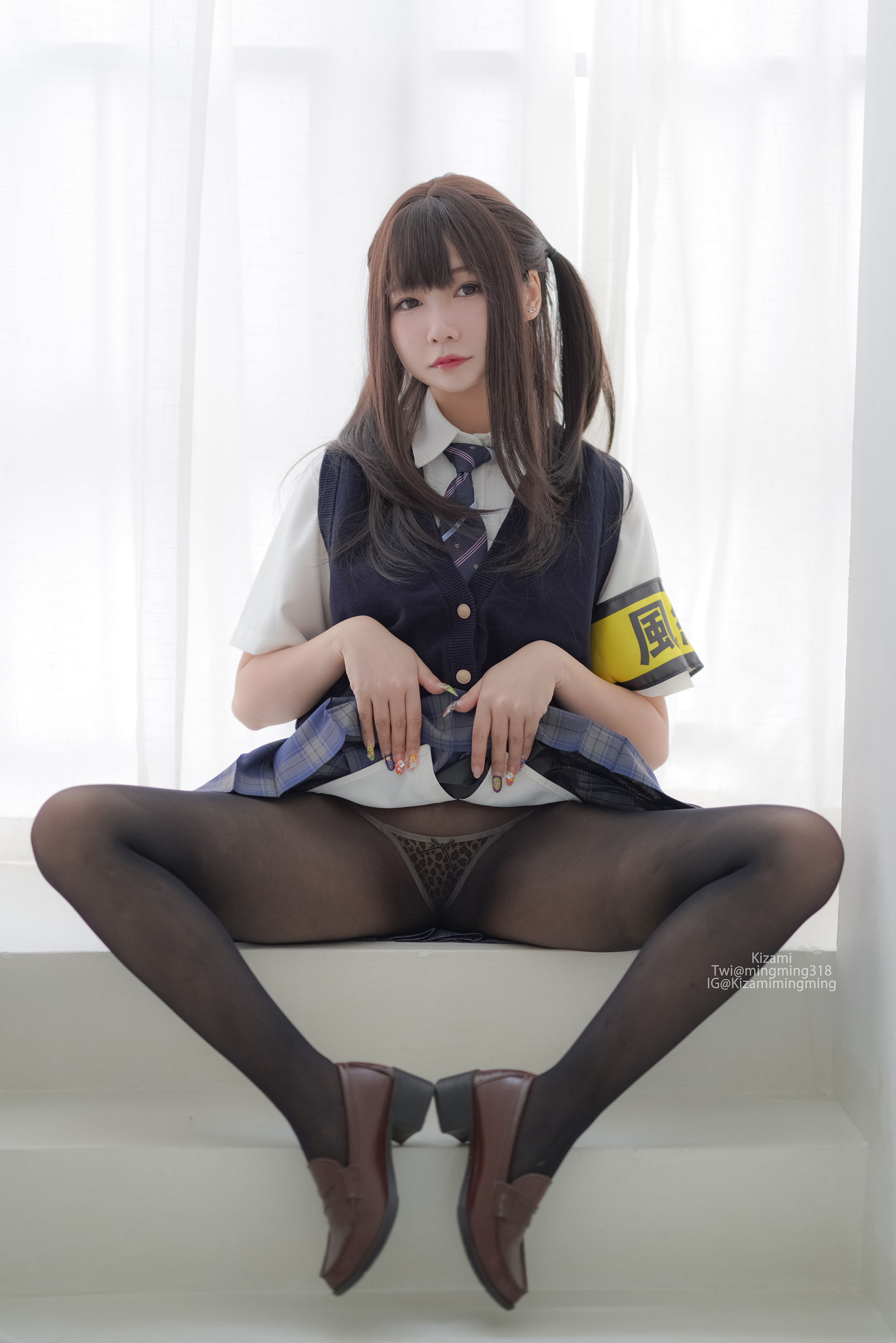 銘銘Kizami - JK黑丝-图116