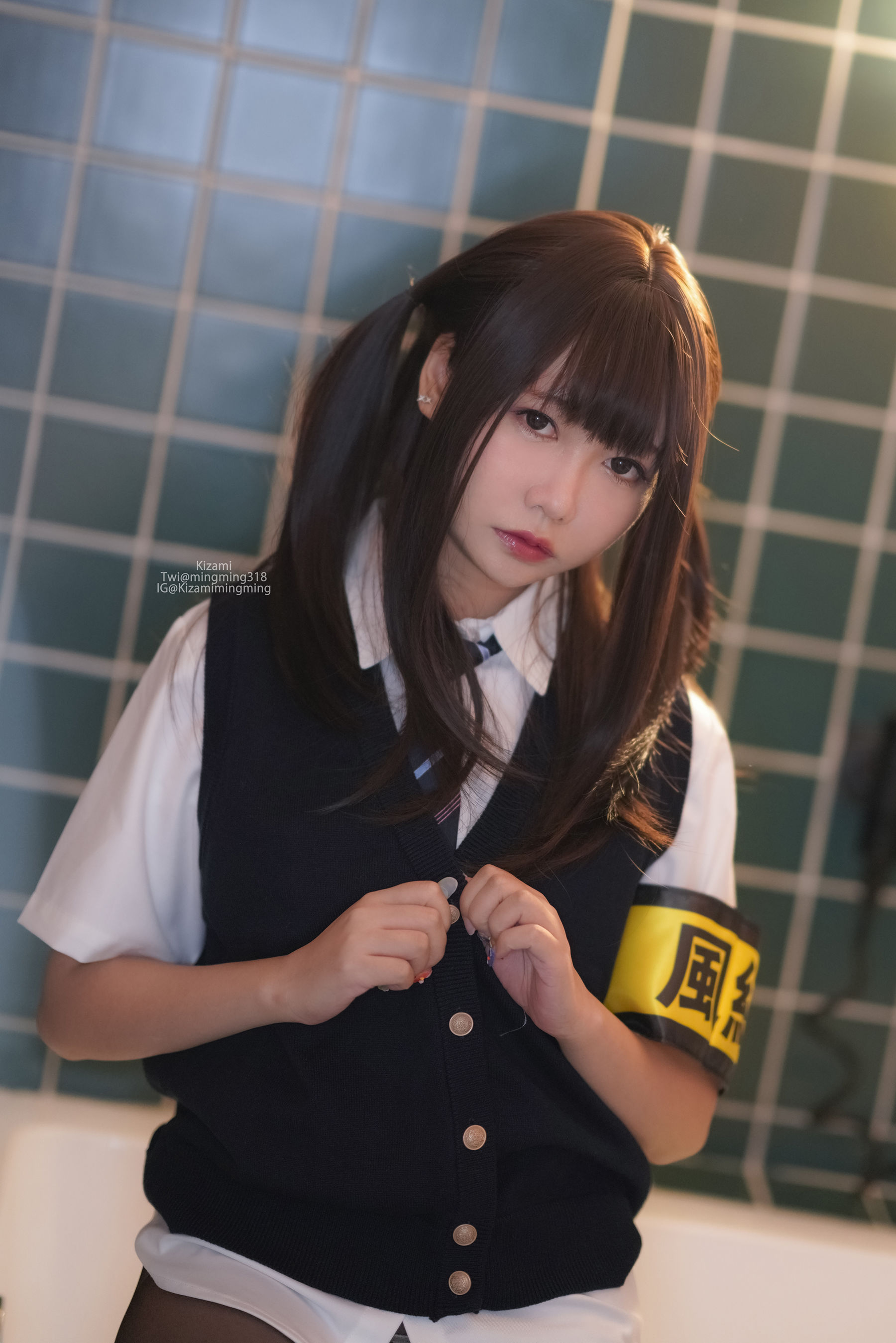 銘銘Kizami - JK黑丝-图48