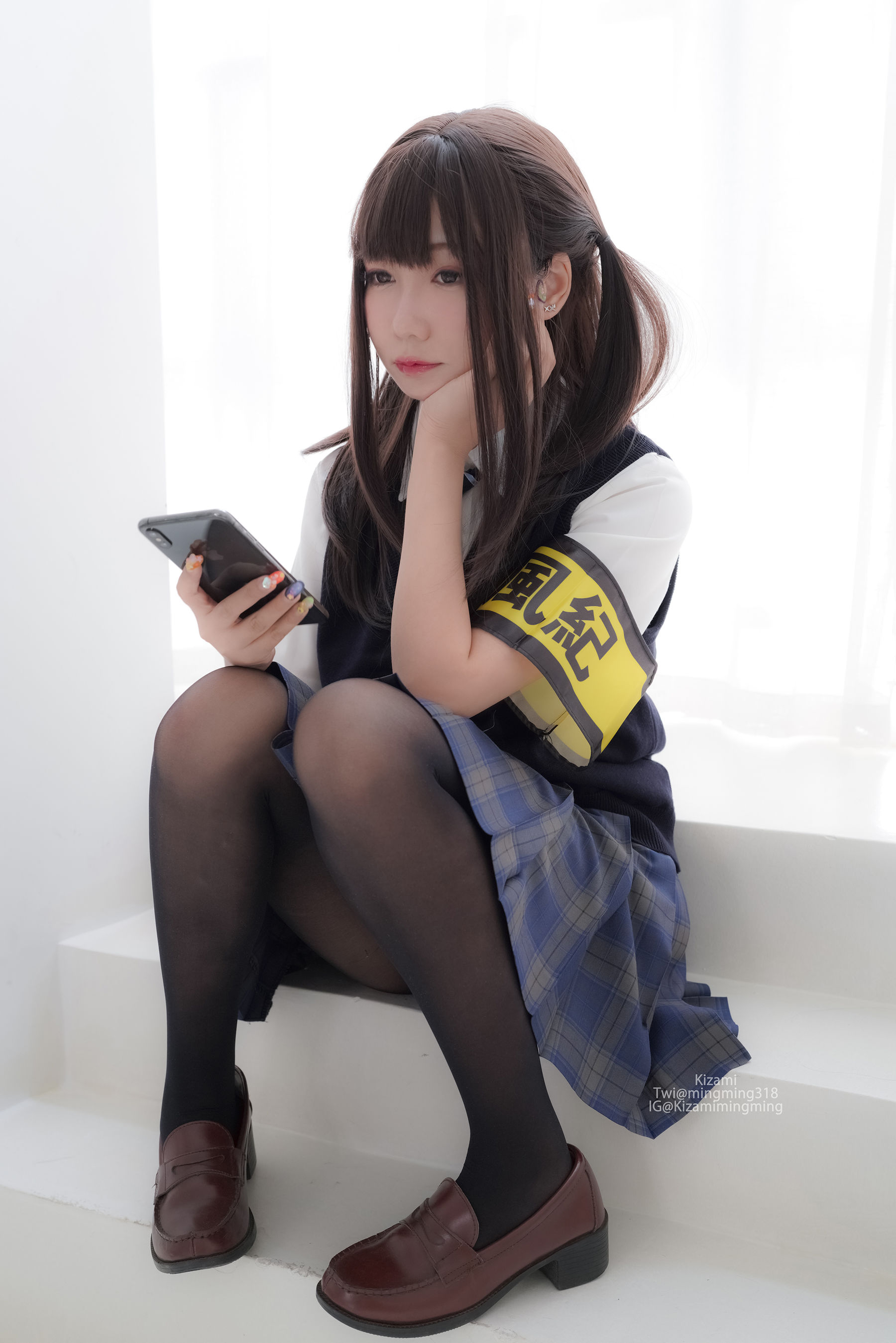 銘銘Kizami - JK黑丝-图57