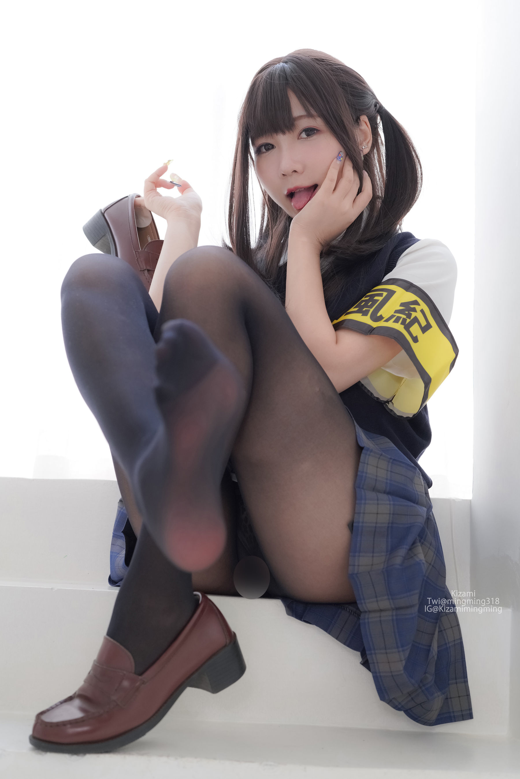 銘銘Kizami - JK黑丝-图64