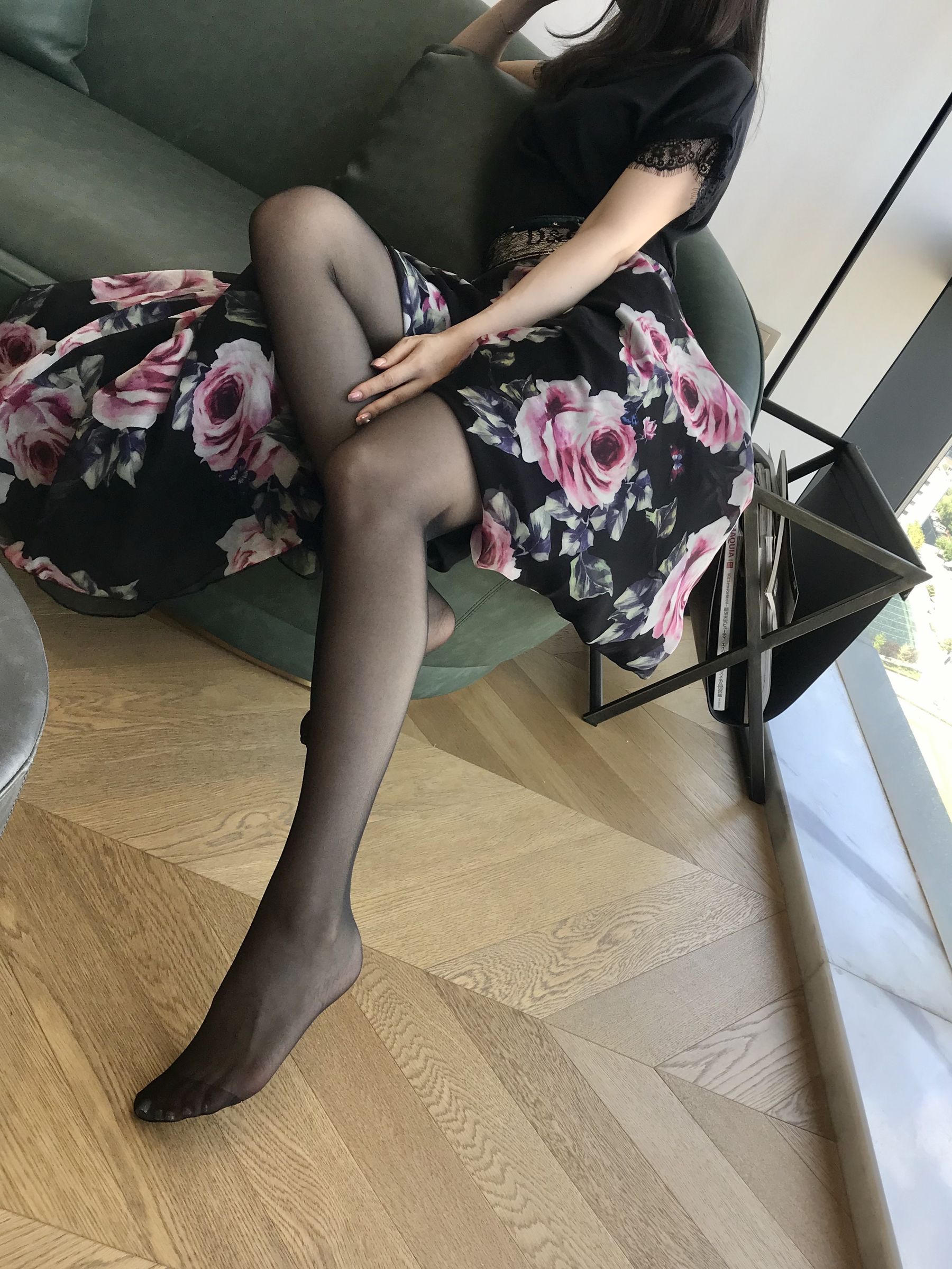 丝足博主麋鹿_Monroe 2020.08.07 奔放牡丹-图3