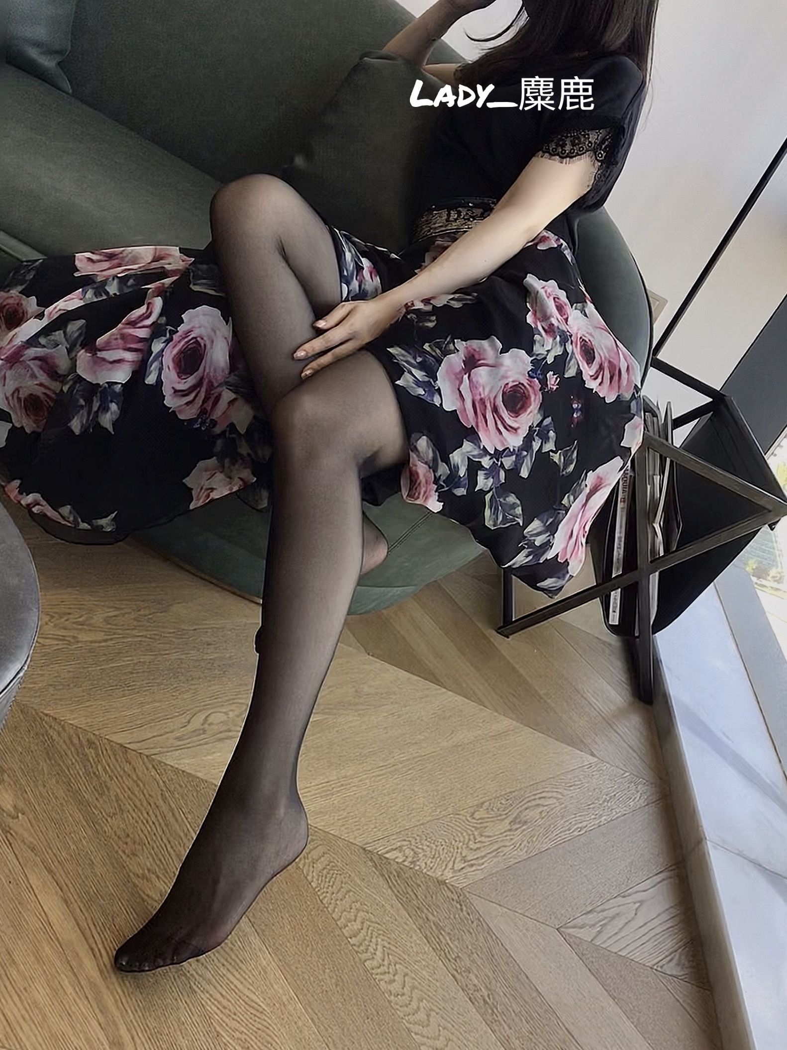 丝足博主麋鹿_Monroe 2020.08.07 奔放牡丹-图7