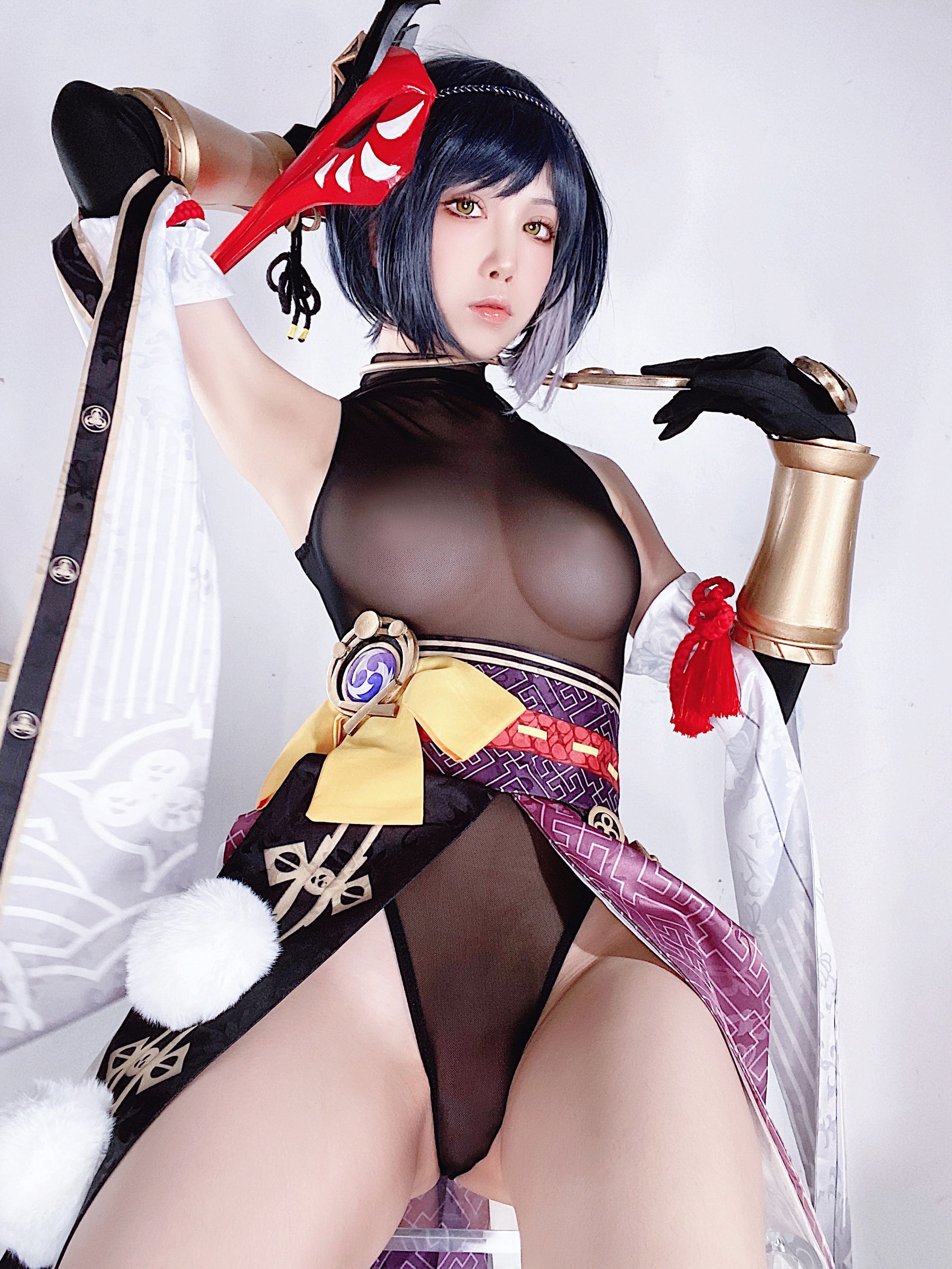 动漫博主水淼aqua - 九条裟罗 自拍-图25