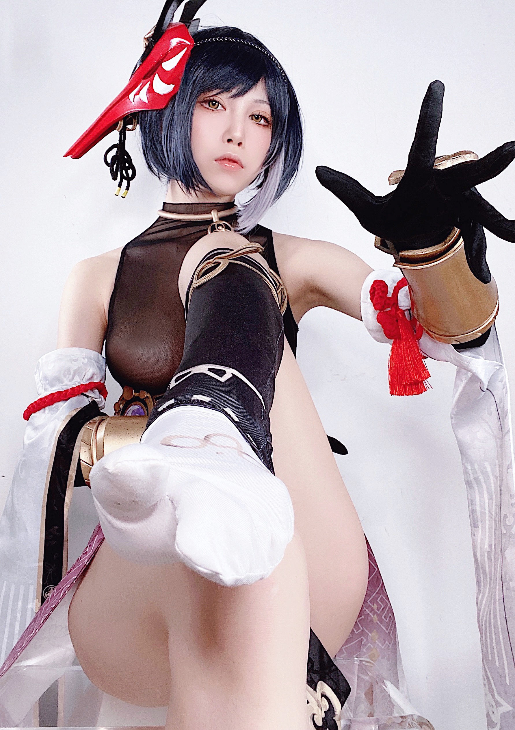 动漫博主水淼aqua - 九条裟罗 自拍-图28