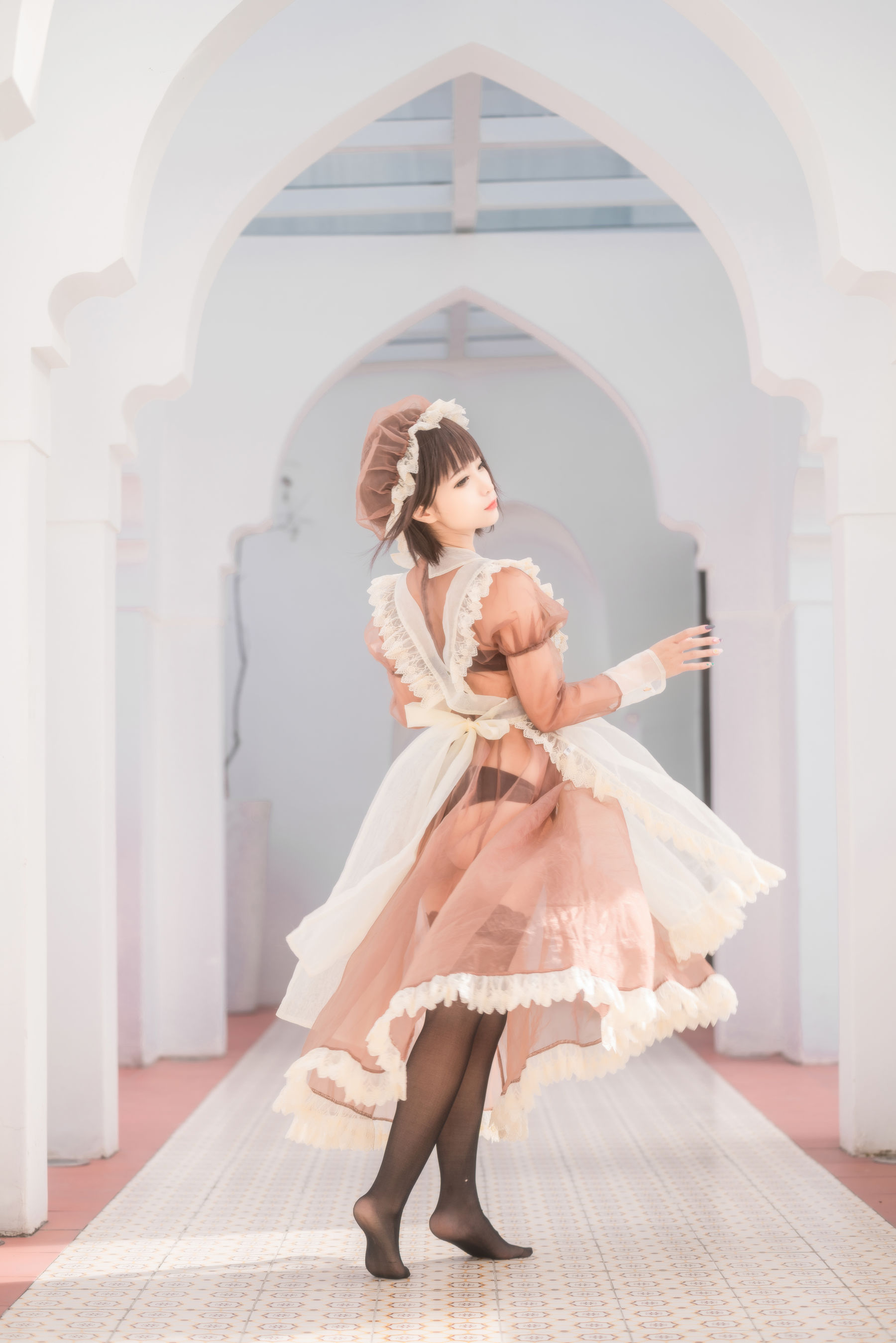 动漫博主蠢沫沫 - 纱-室外女仆-图10