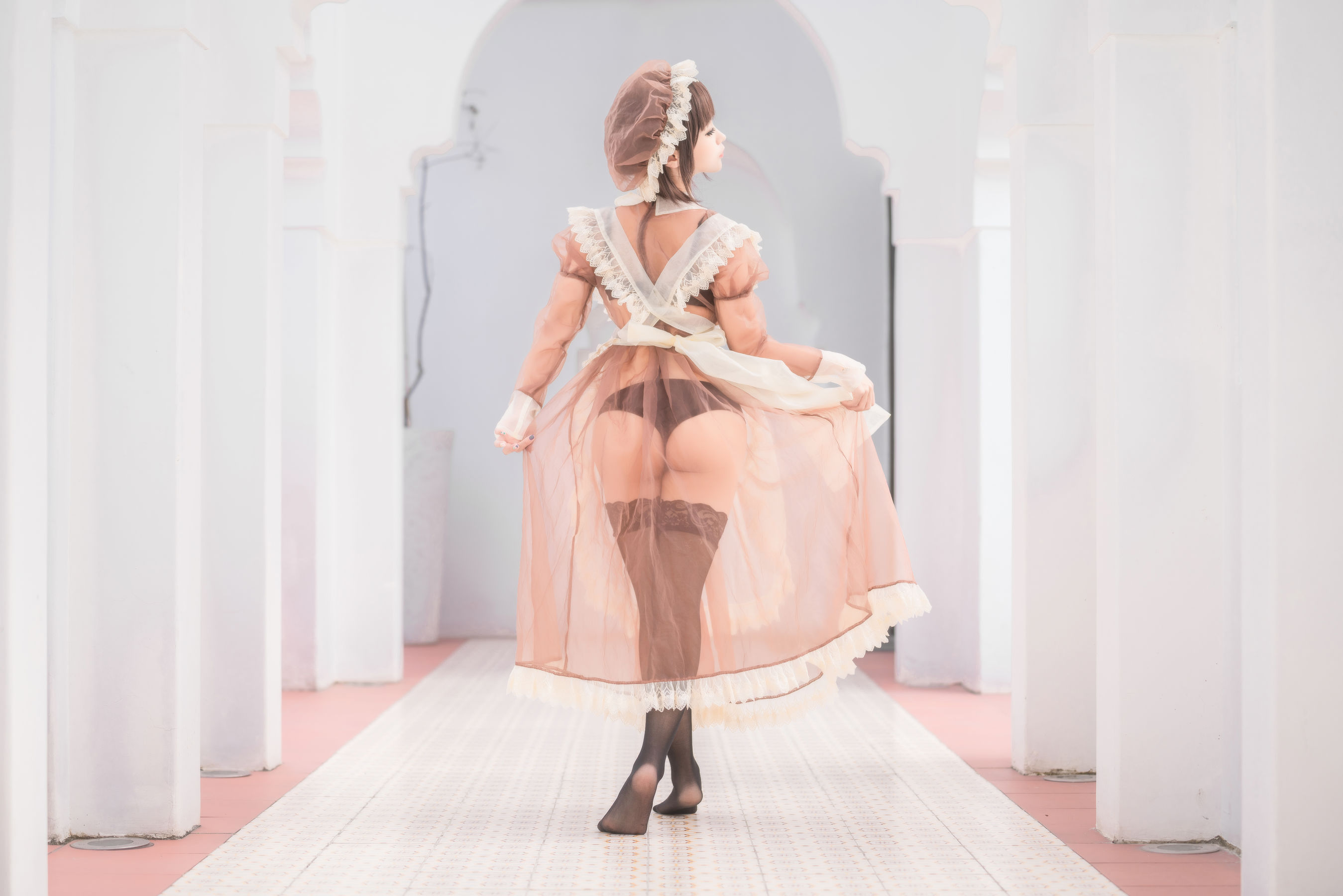 动漫博主蠢沫沫 - 纱-室外女仆-图14